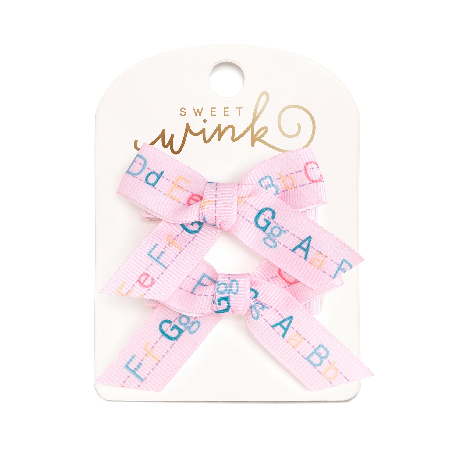 Sweet Wink Bow - Alphabet Bows Clip Set