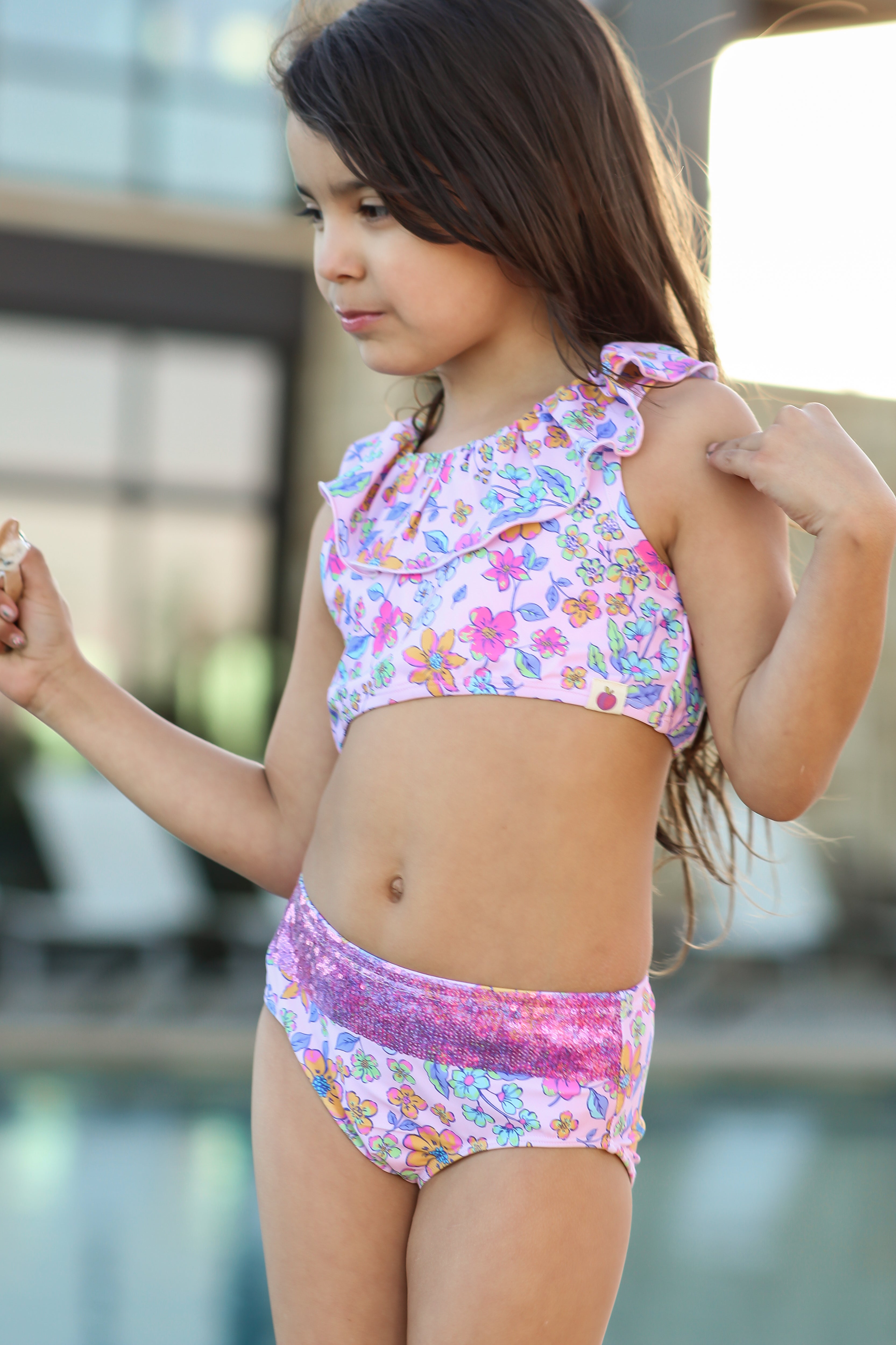 Vera Swimsuit - Sunset Sorbet Sequin