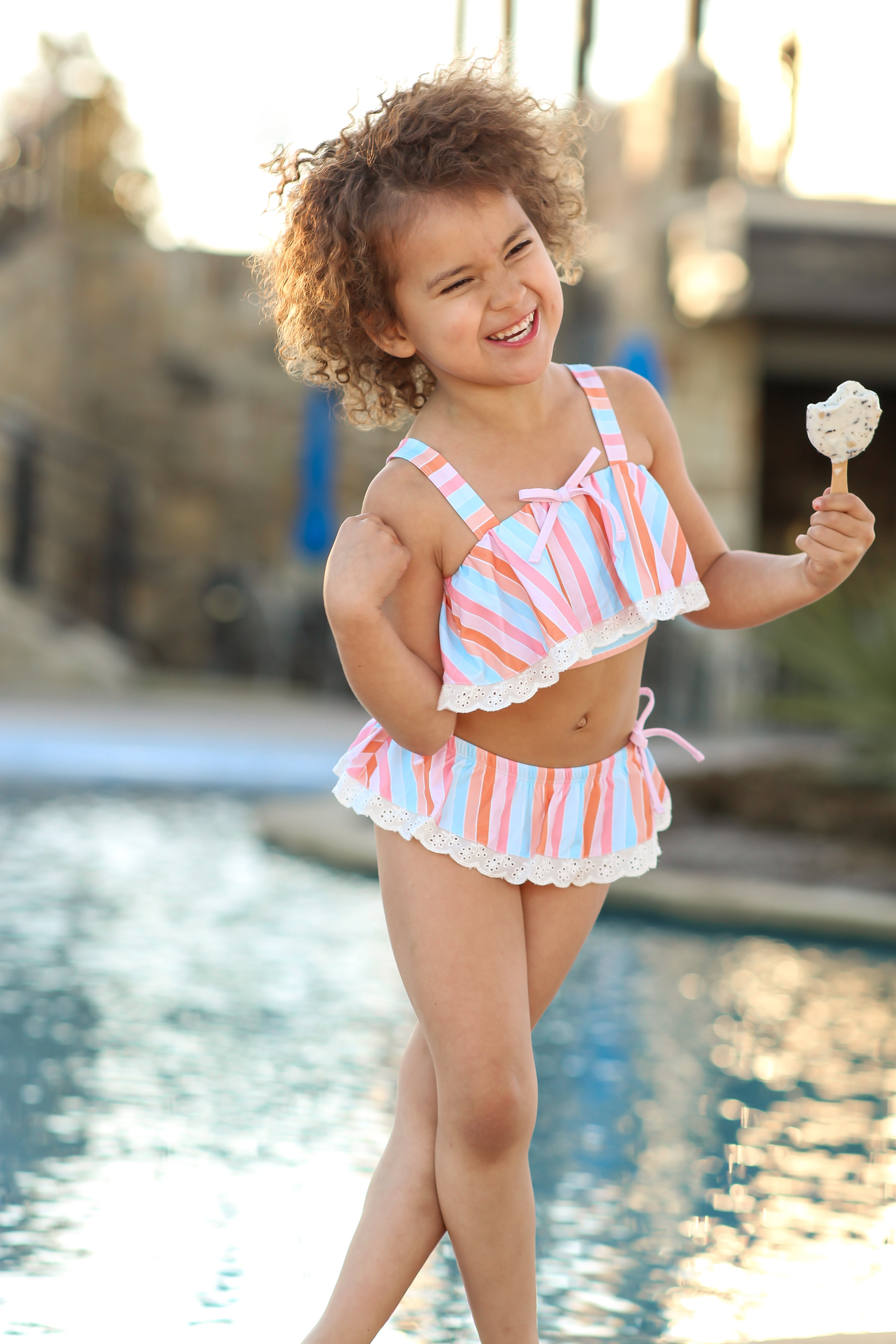 Gemma Swimsuit - Tangerine Tides (Pre-Order)