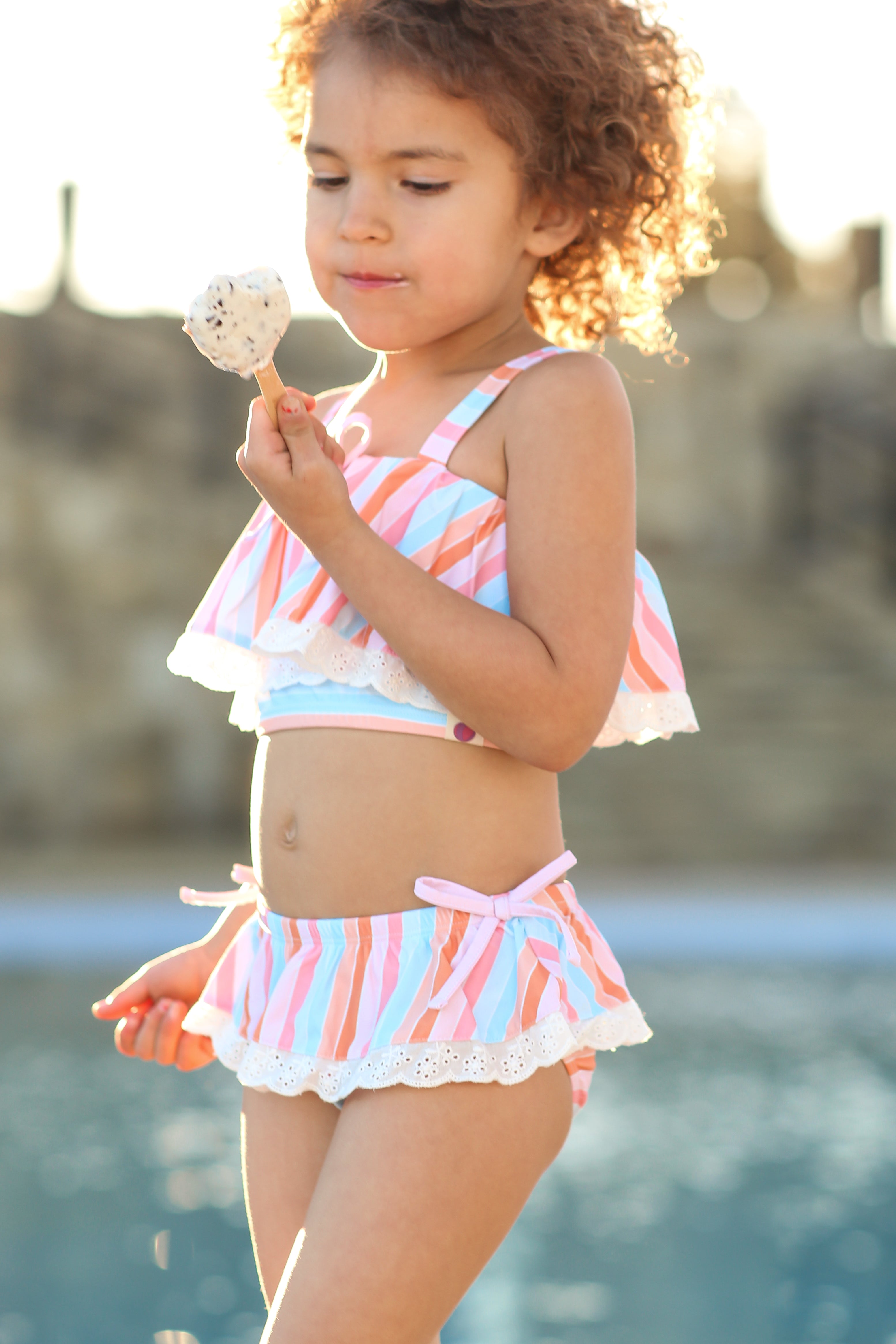 Gemma Swimsuit - Tangerine Tides (Pre-Order)
