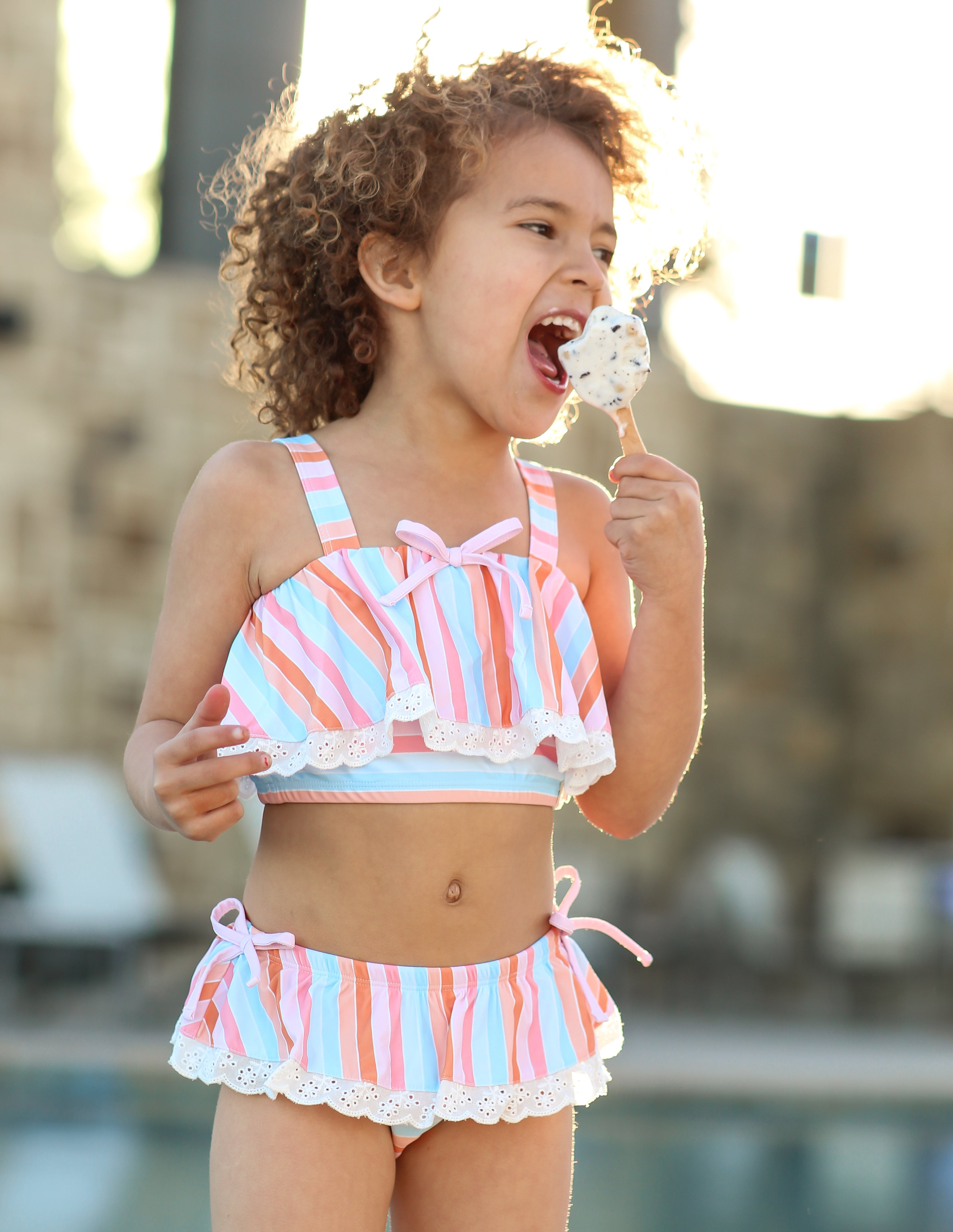 Gemma Swimsuit - Tangerine Tides (Pre-Order)