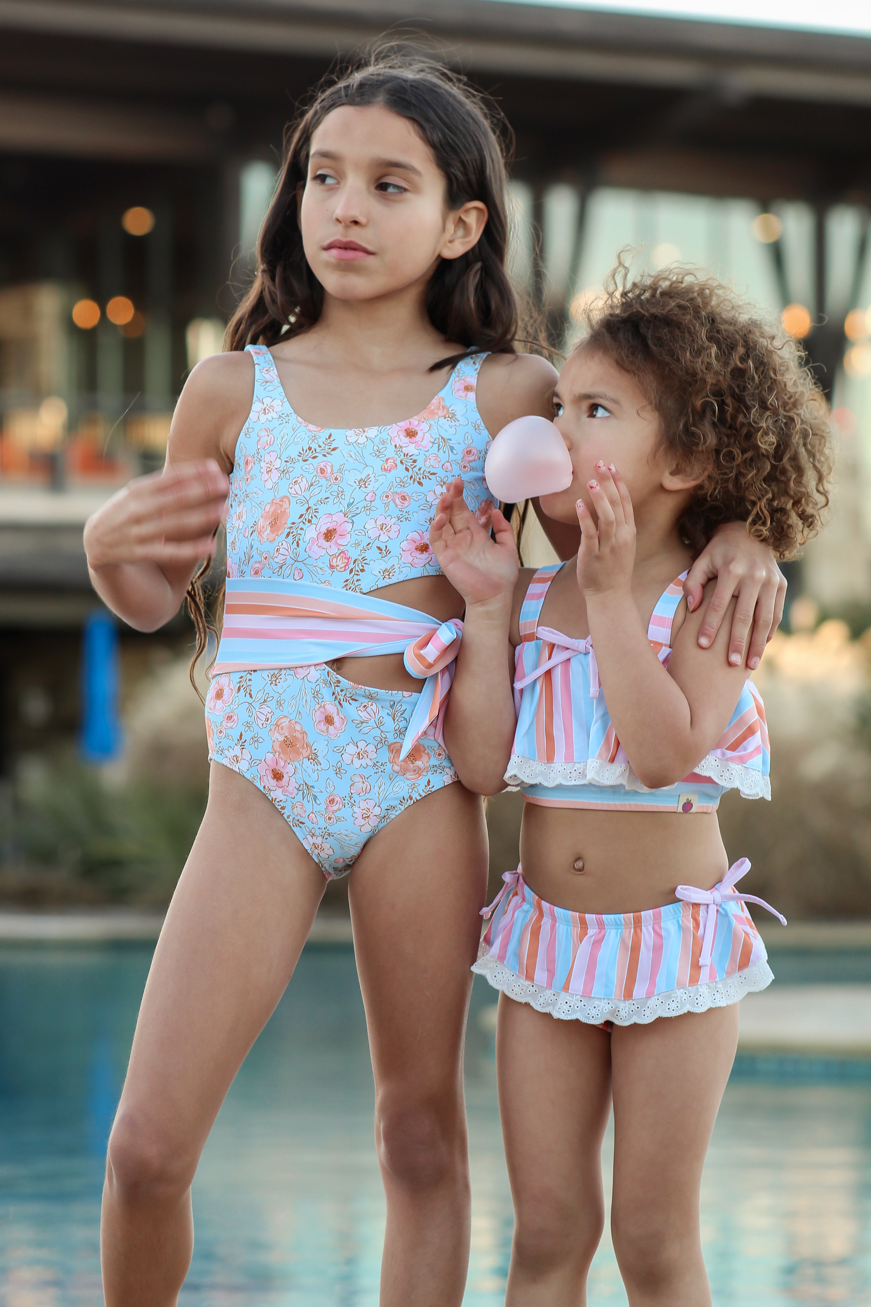 Reese Swimsuit - Tangerine Tides