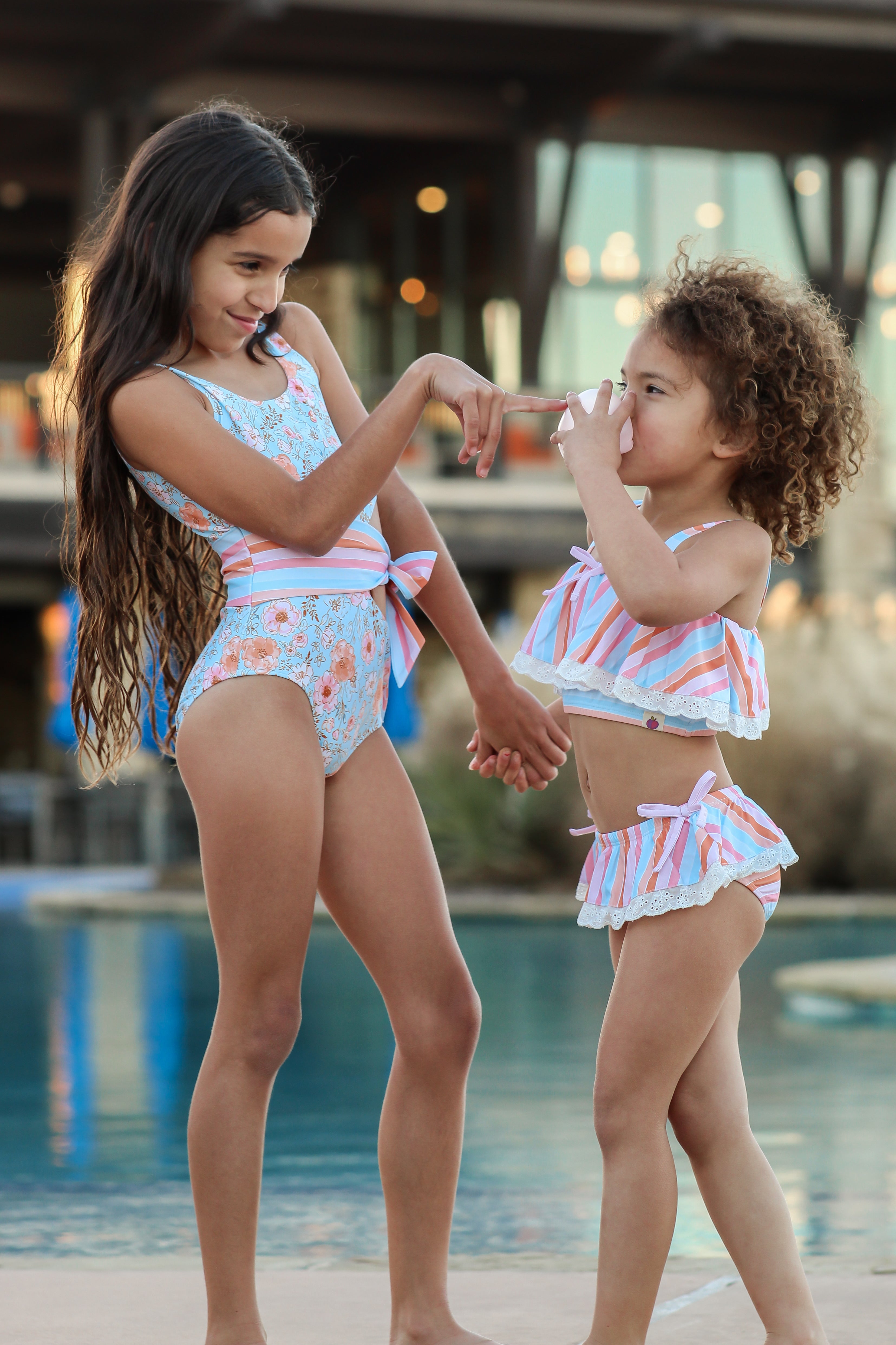 Reese Swimsuit - Tangerine Tides