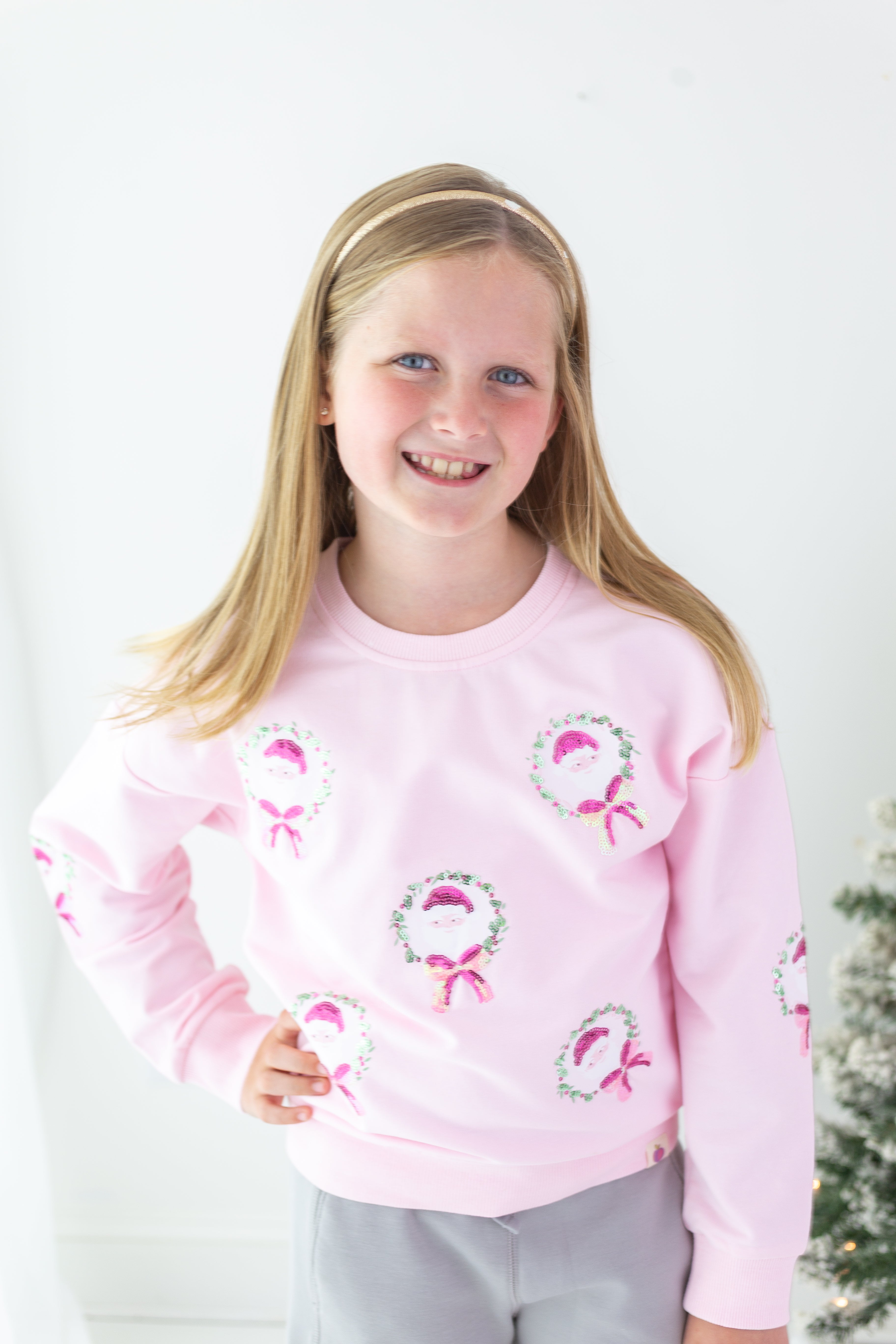Sweater - Sugarplum Sequin Santa (Pre-Order)