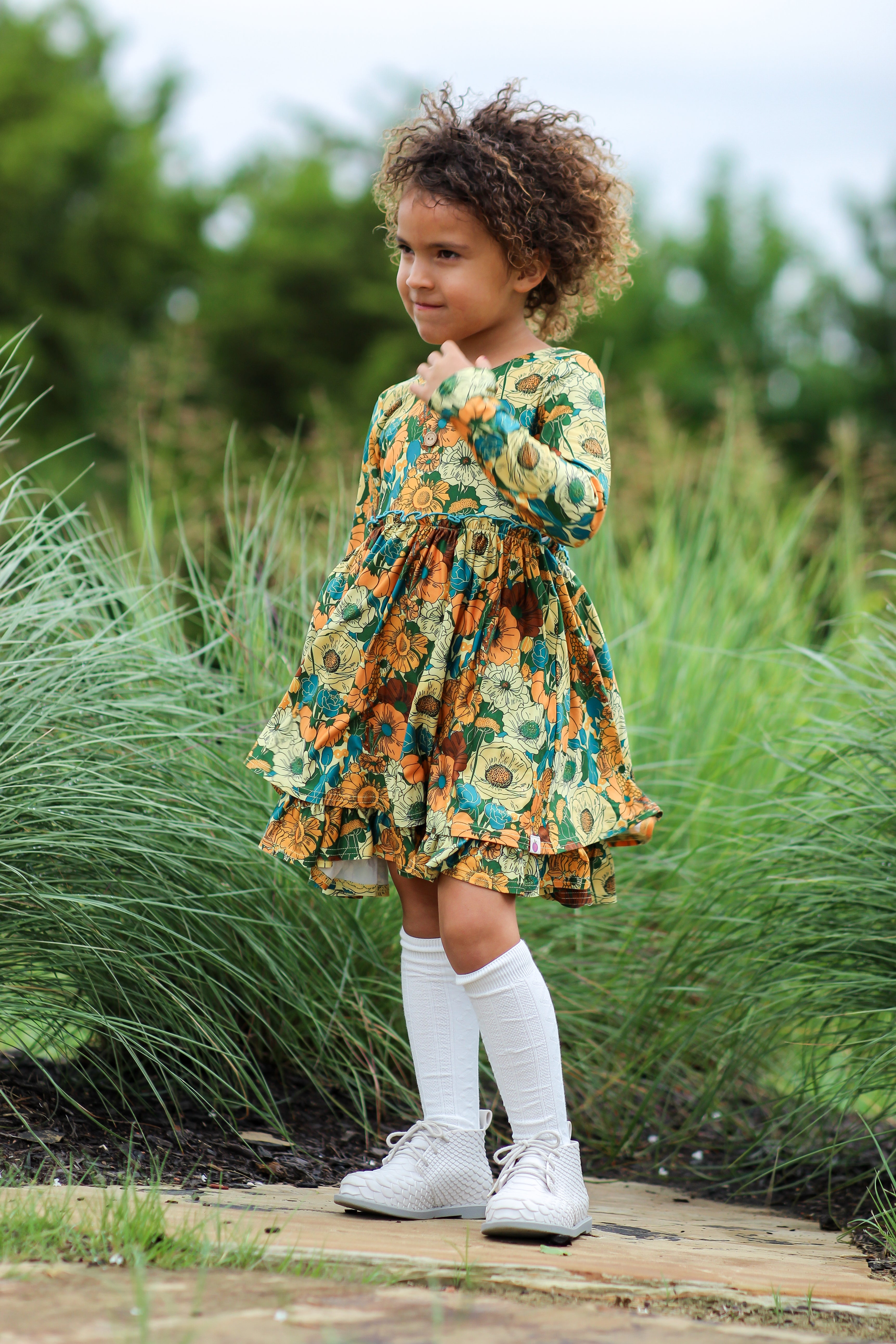 Myra Knit Dress - Golden Grove