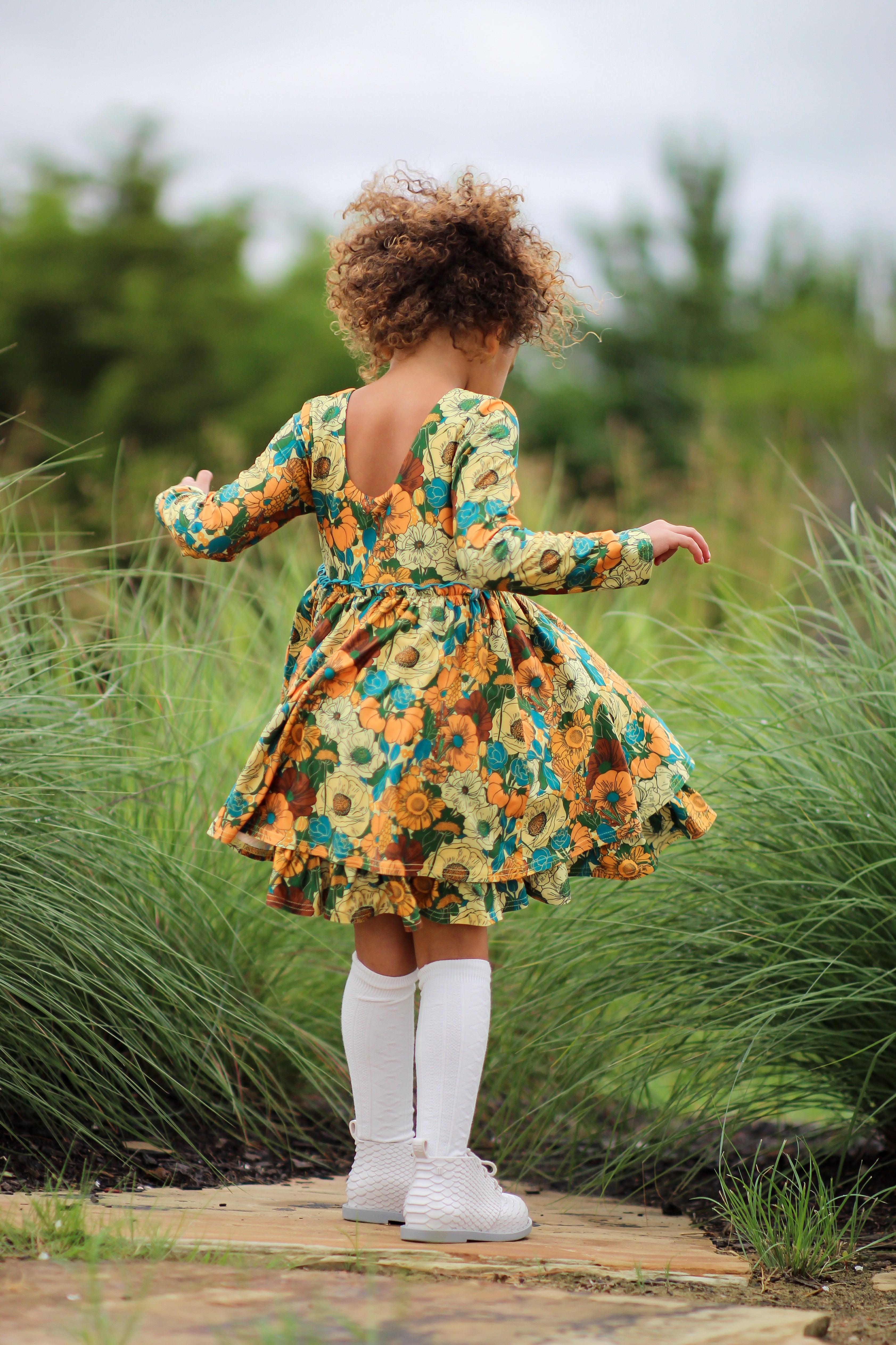 Myra Knit Dress - Golden Grove