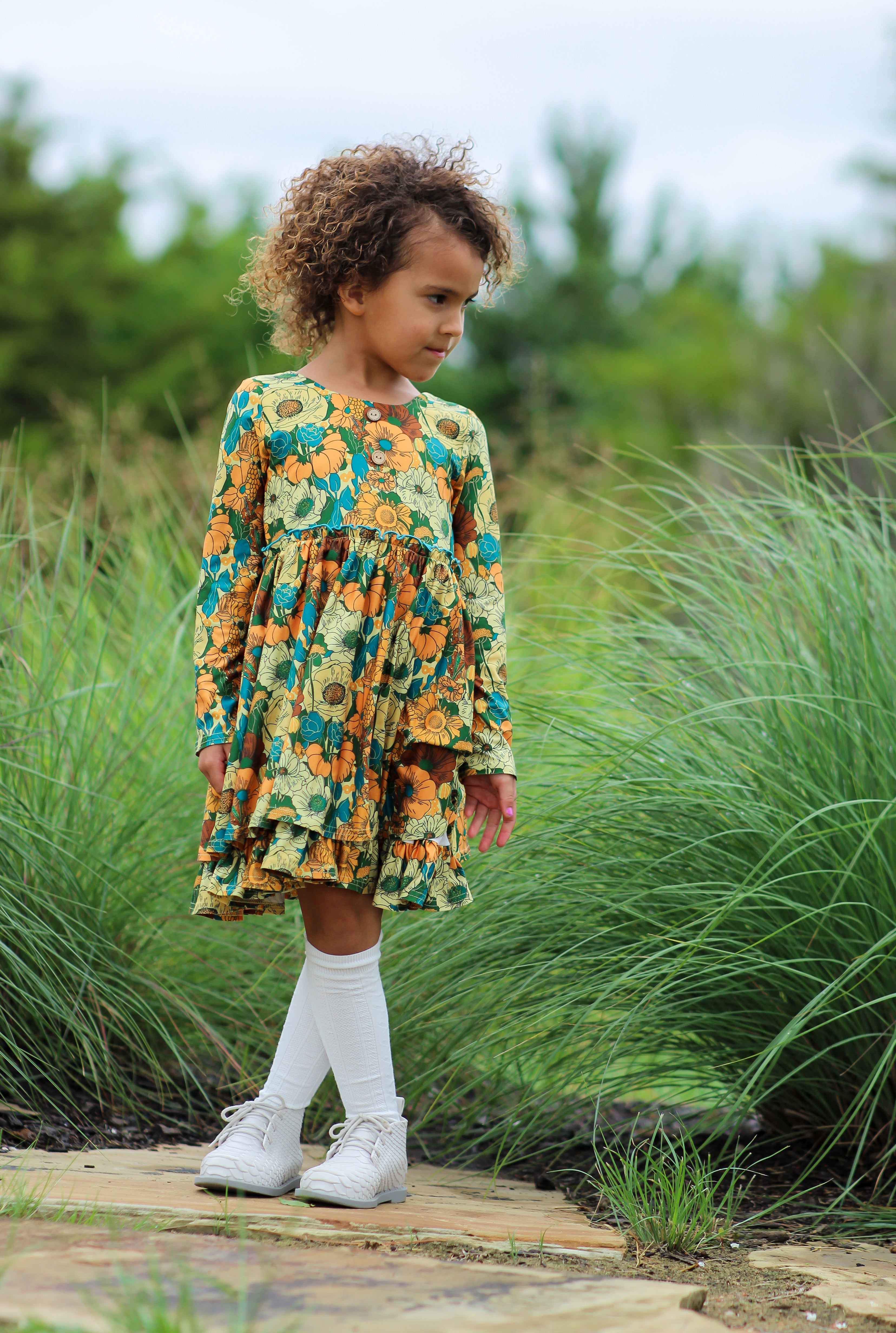 Myra Knit Dress - Golden Grove