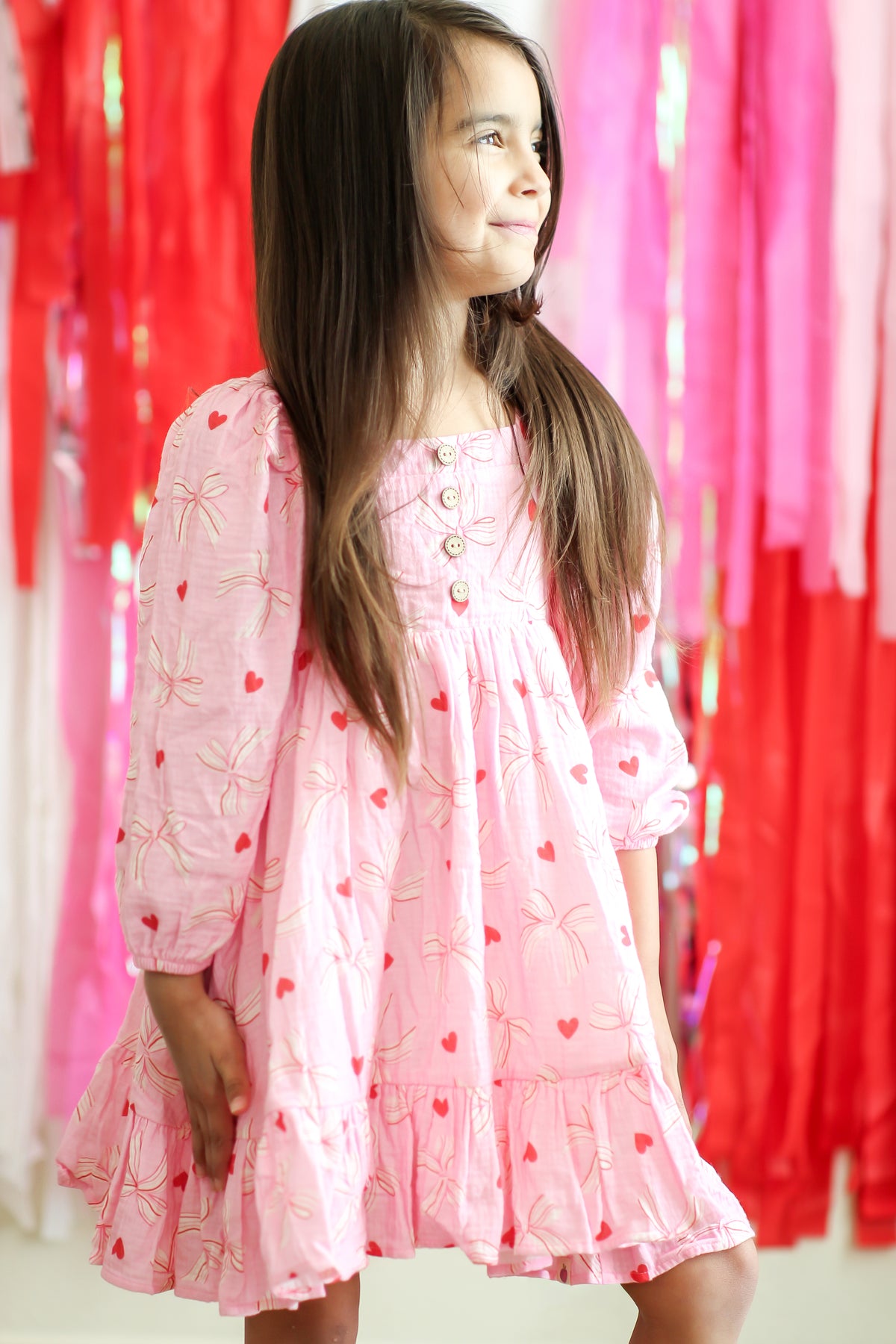 Puff Sleeve Gauze Dress - Tied With Love