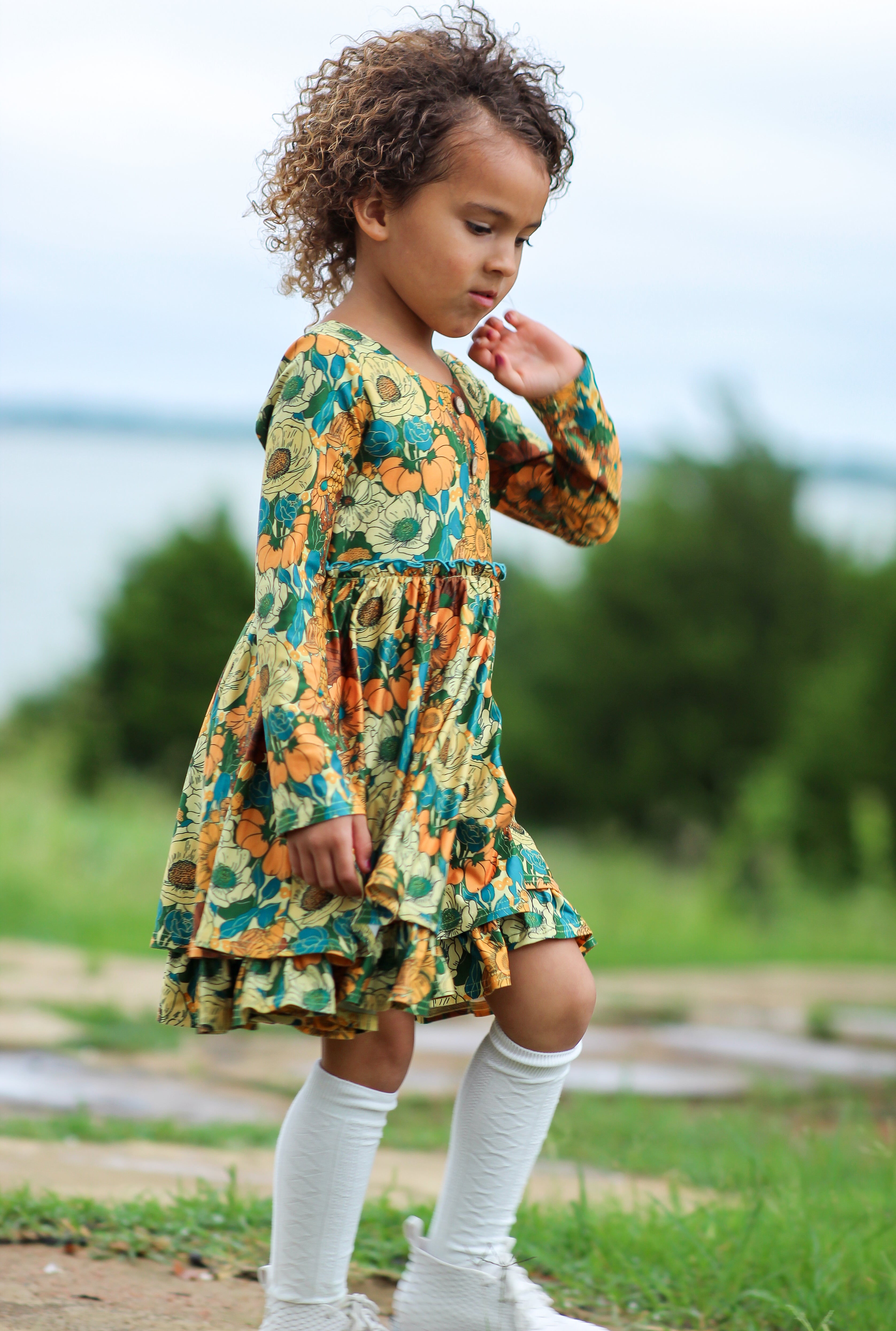 Myra Knit Dress - Golden Grove