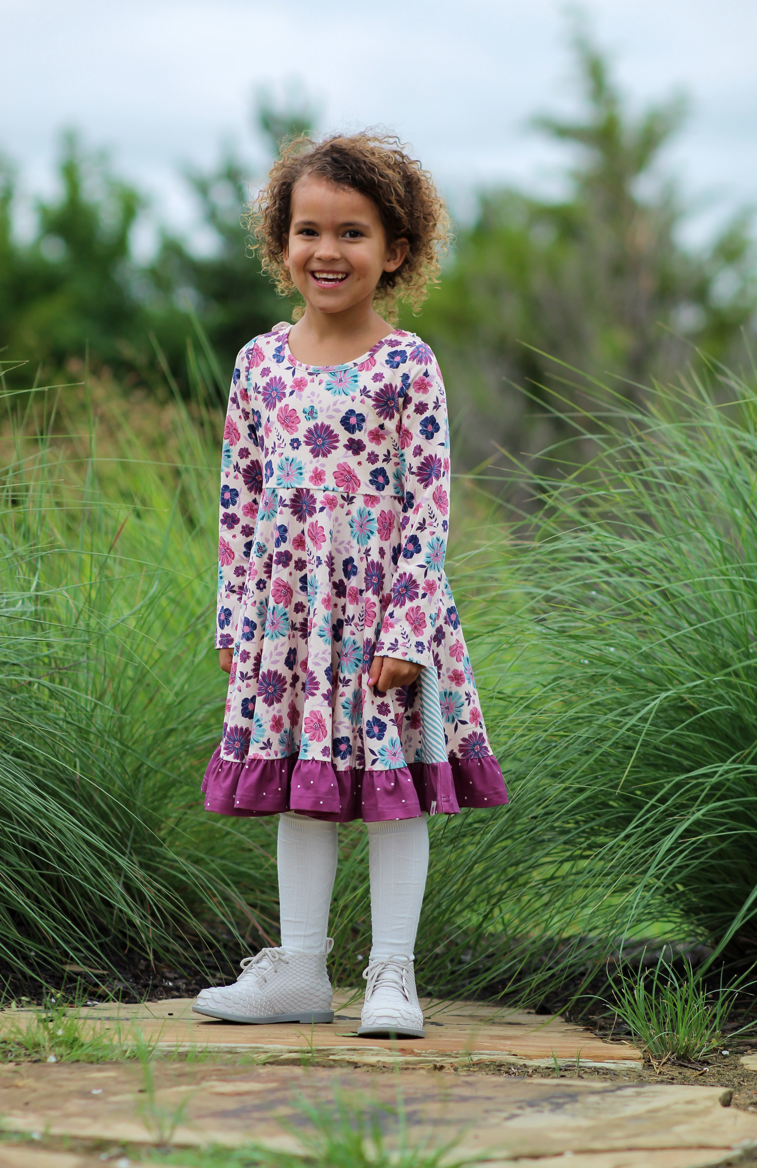 Elara Knit Dress - Jewelbloom