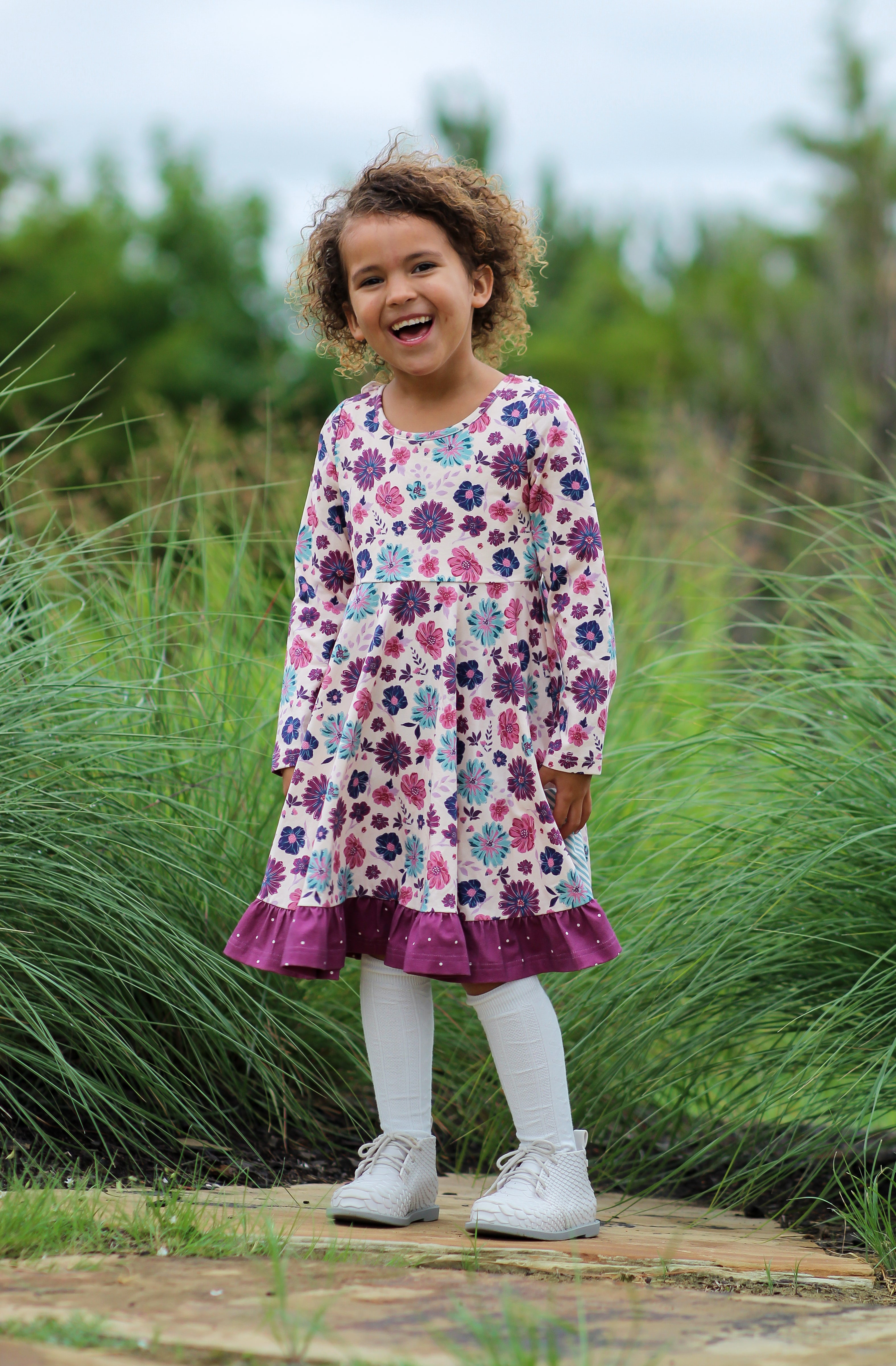 Elara Knit Dress - Jewelbloom