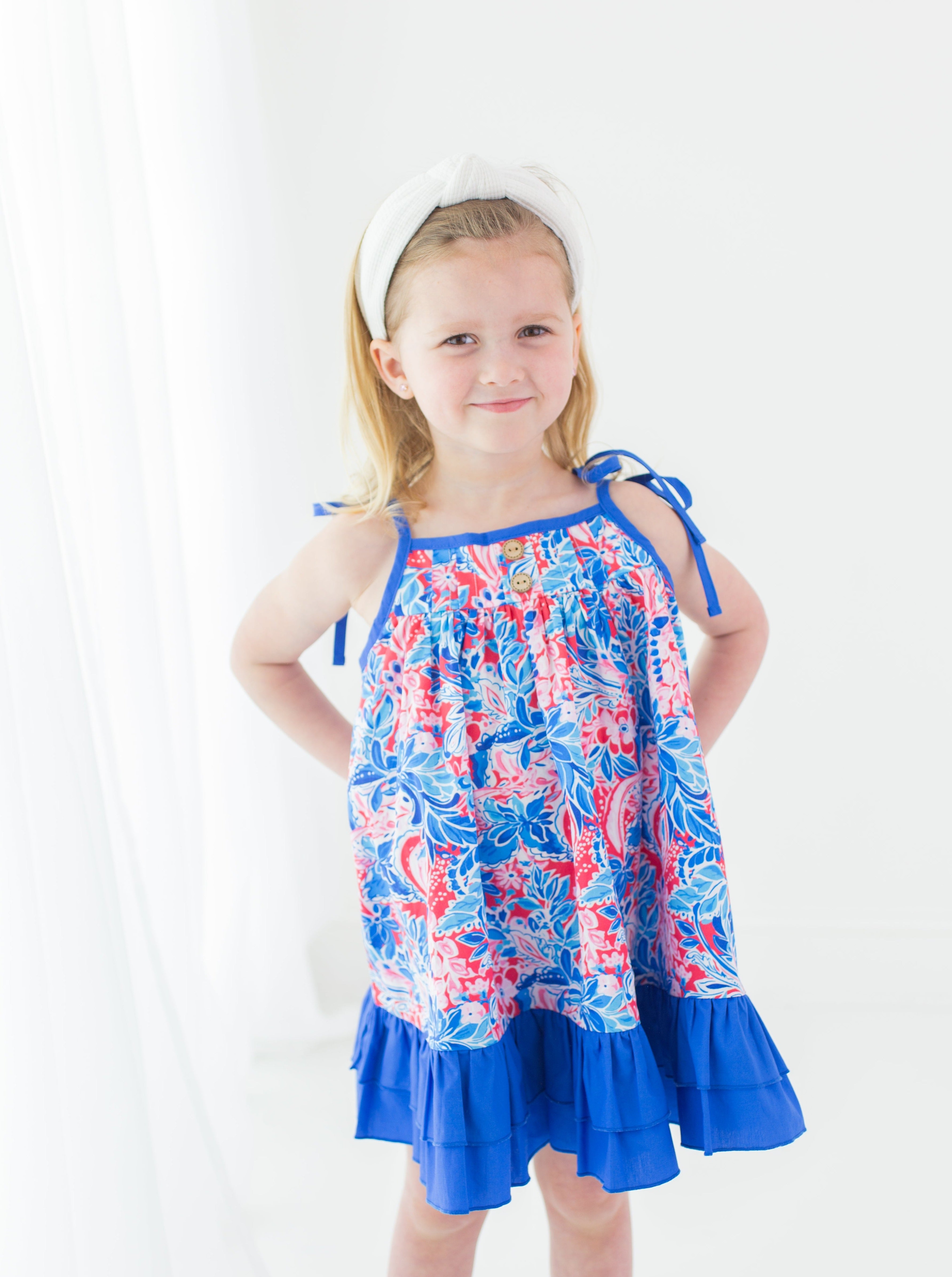 Stella Dress - Patriotic Paisley