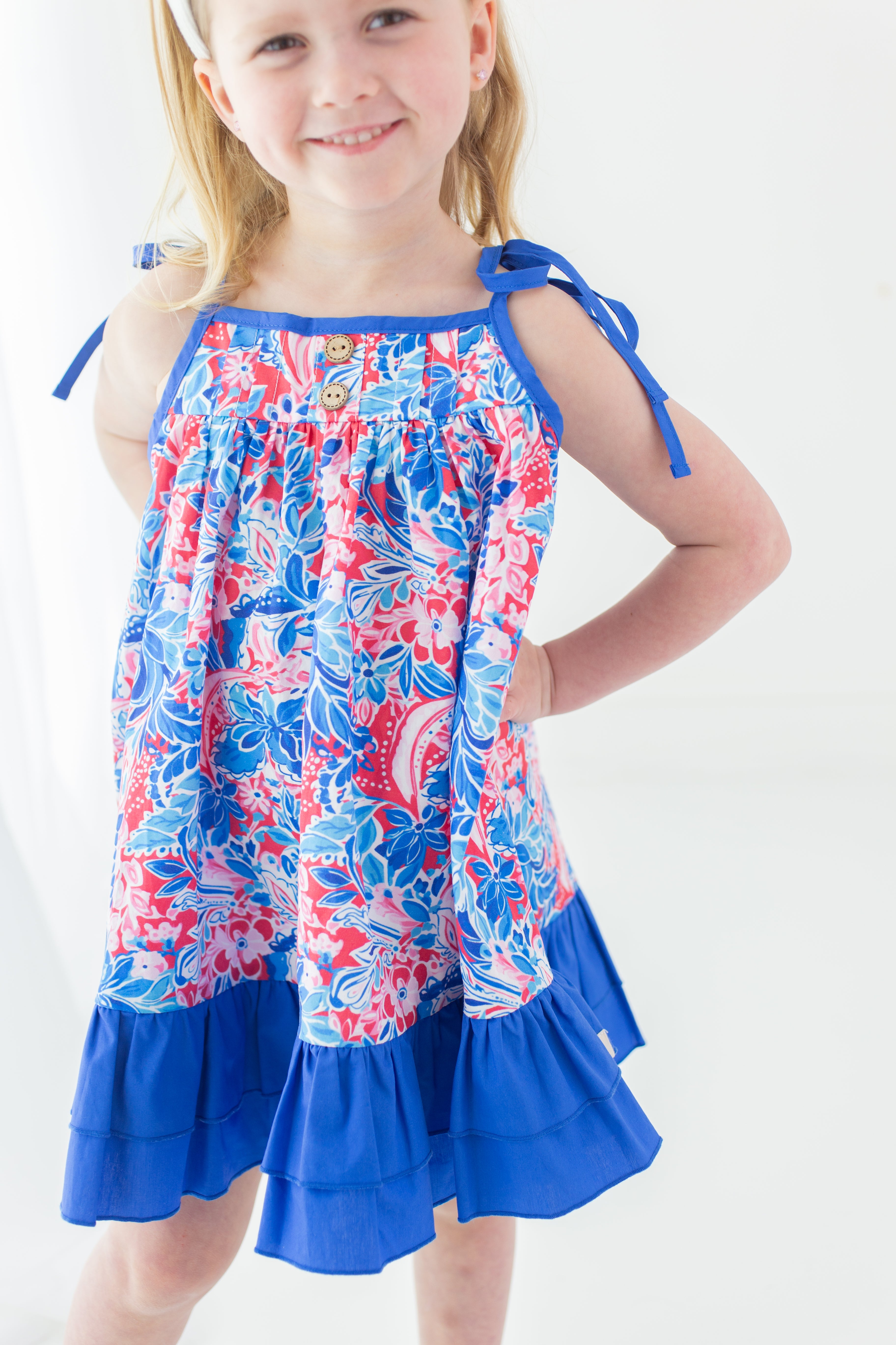 Stella Dress - Patriotic Paisley