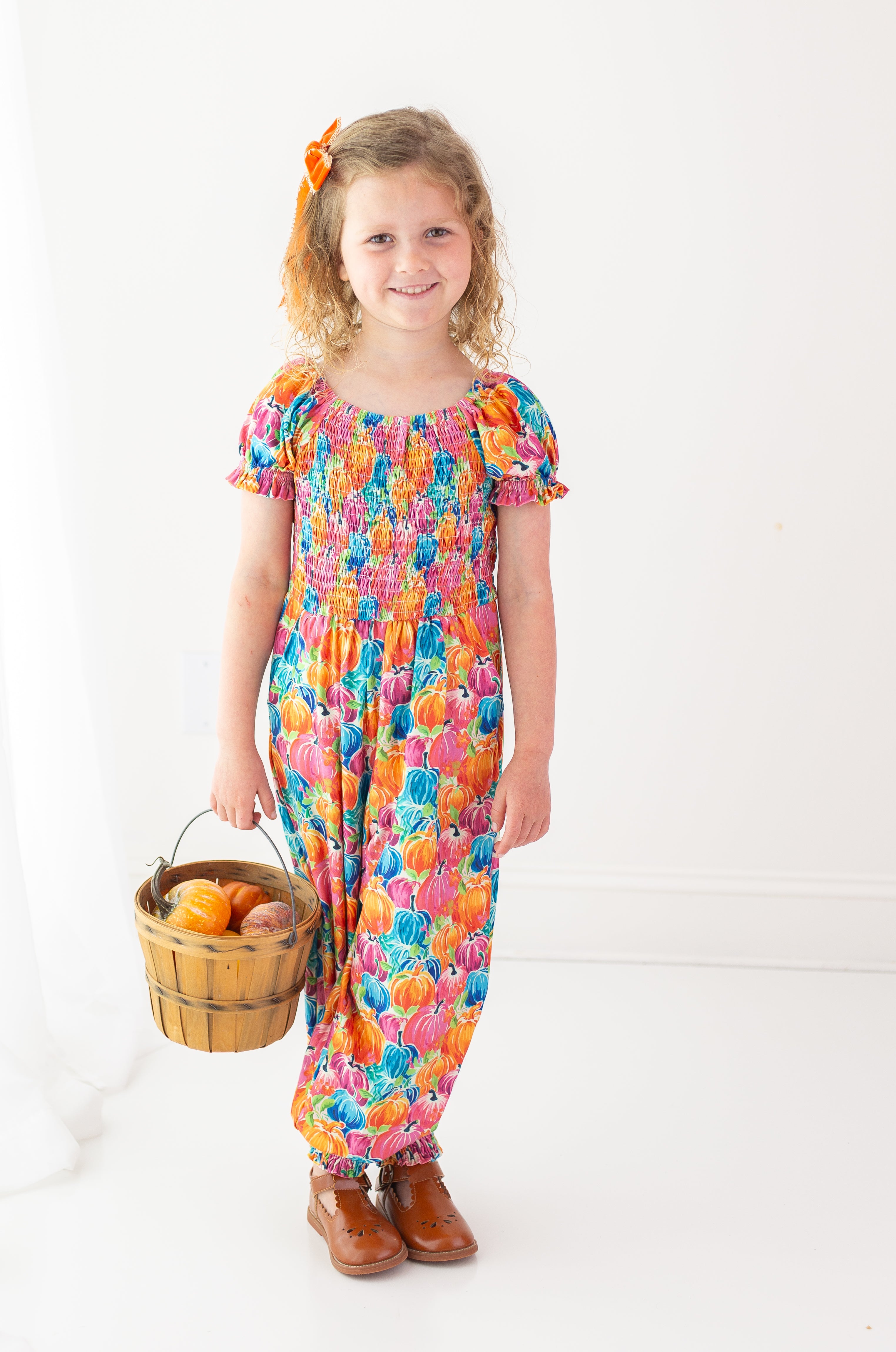 Quinn Romper - Painted Pumpkin