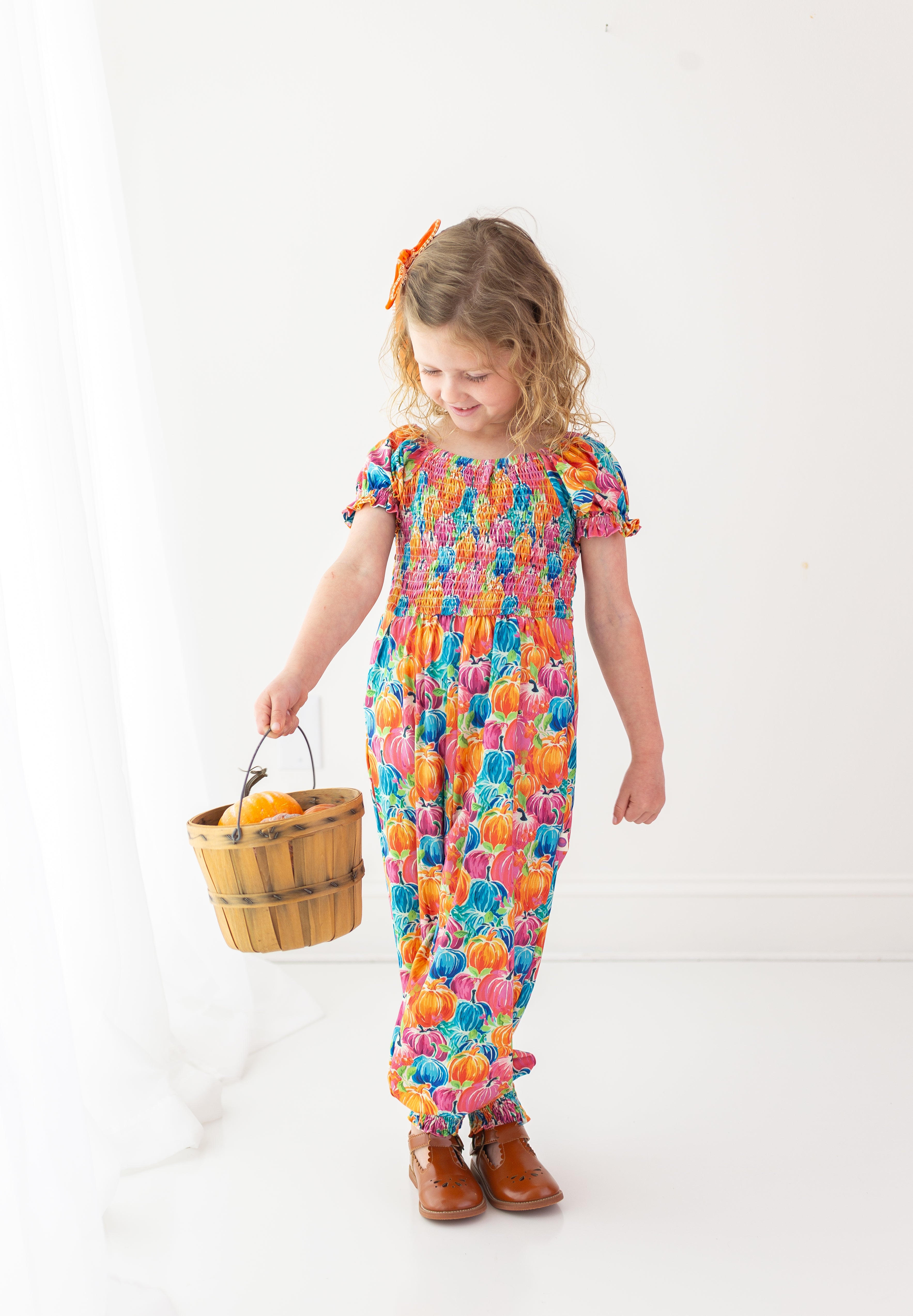 Quinn Romper - Painted Pumpkin