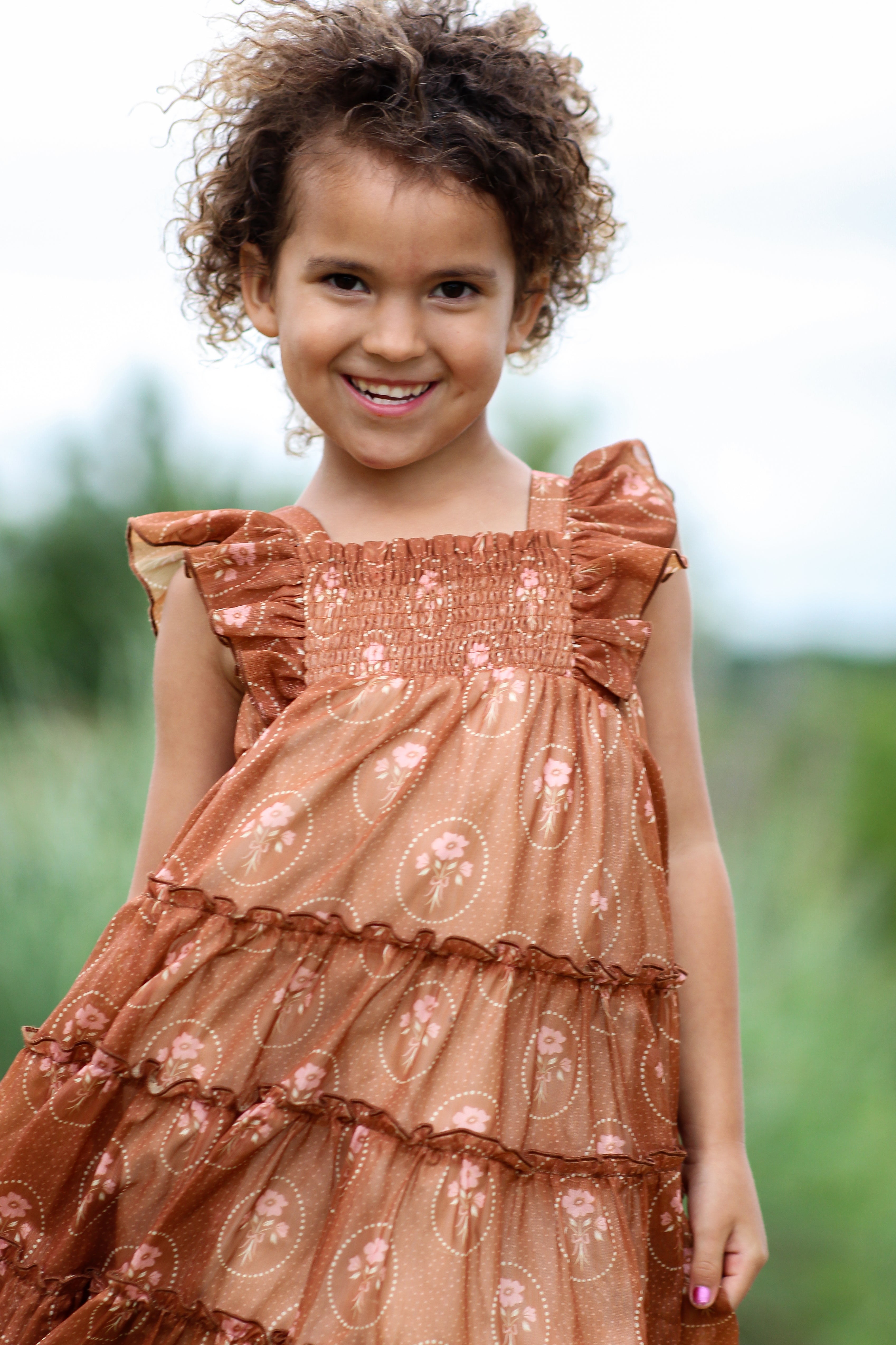 Brielle Shimmer Dress - Harvest Stitch (Pre-Order)