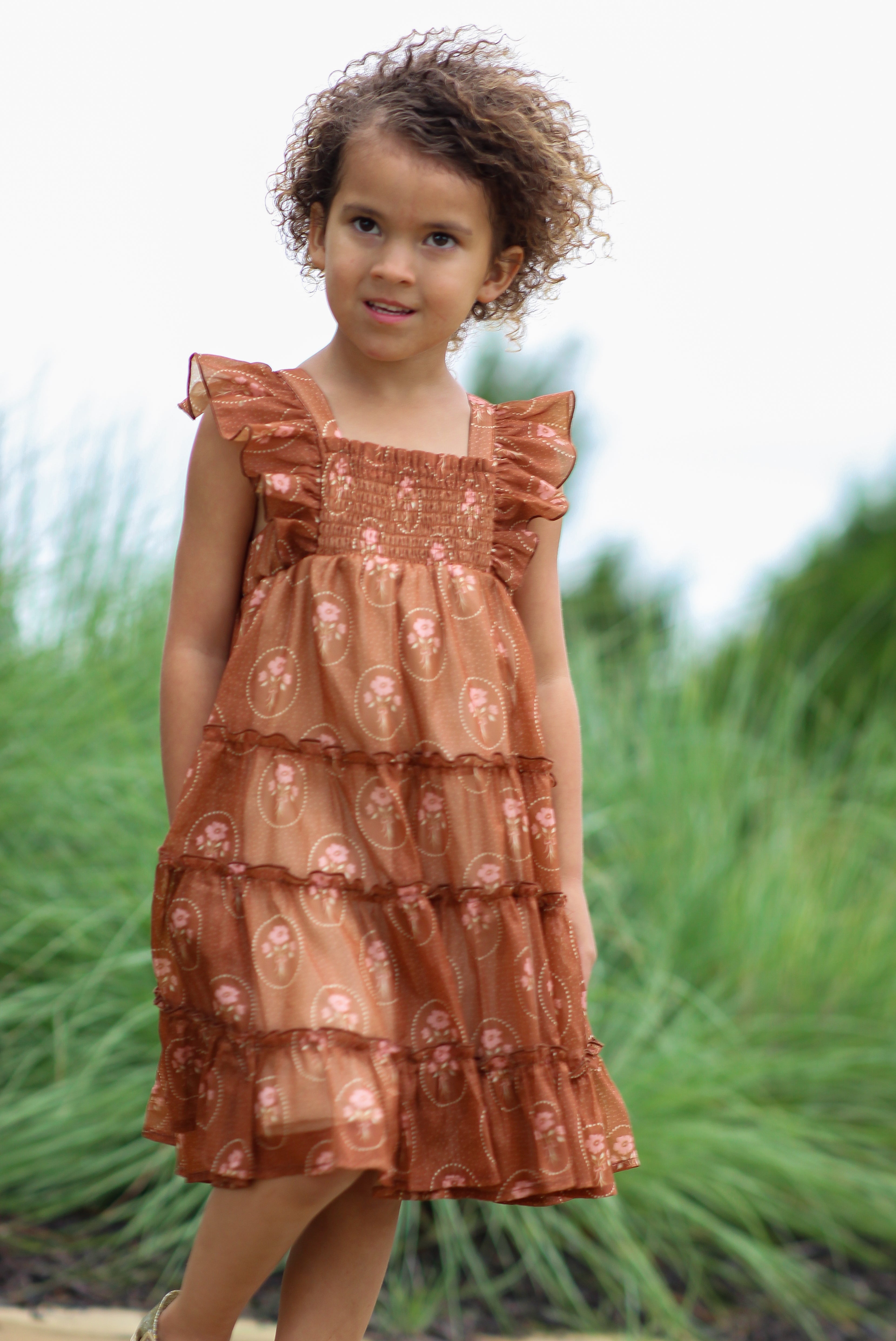 Brielle Shimmer Dress - Harvest Stitch (Pre-Order)