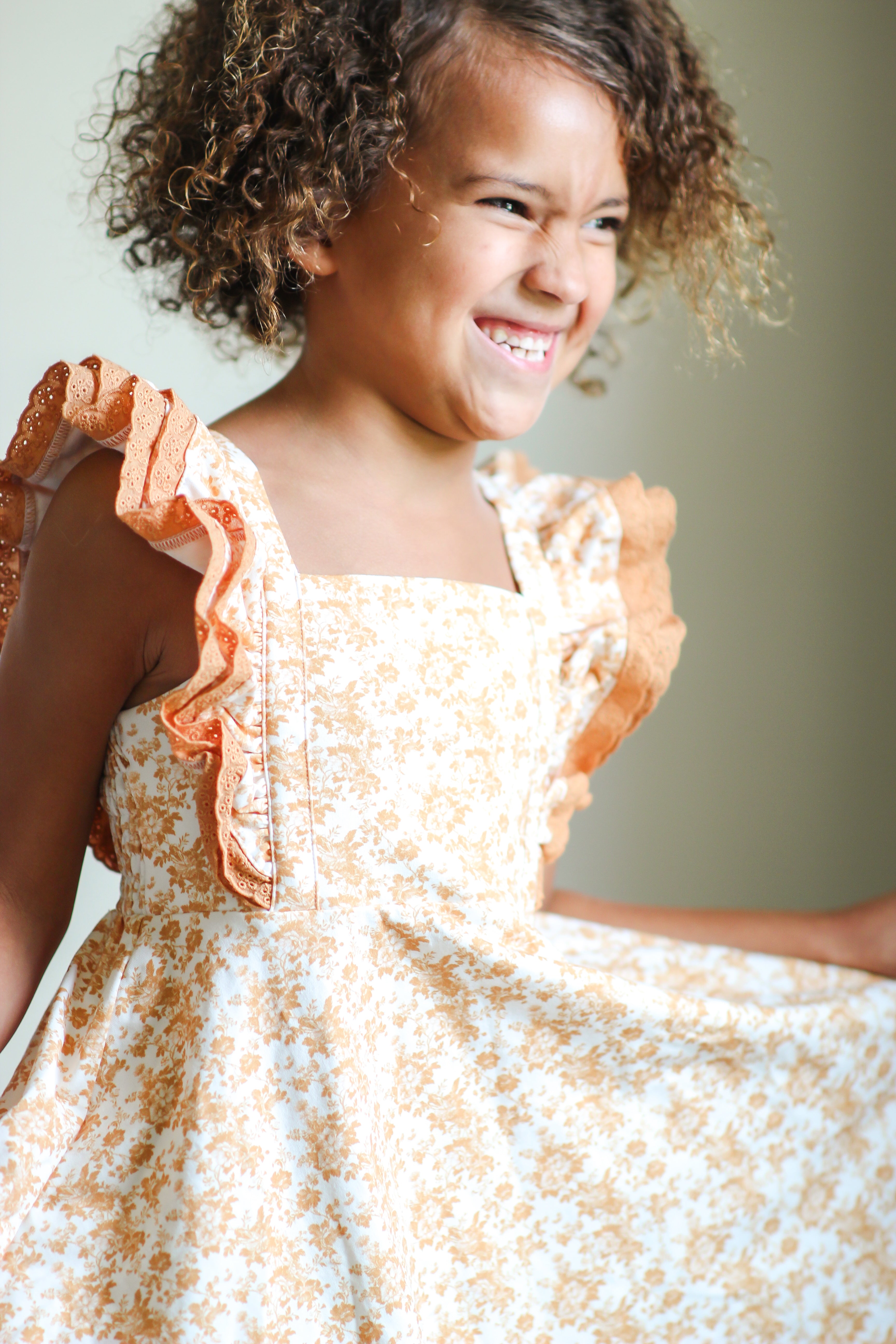 Drew Knit Dress - Butterscotch Bloom (Pre-Order)