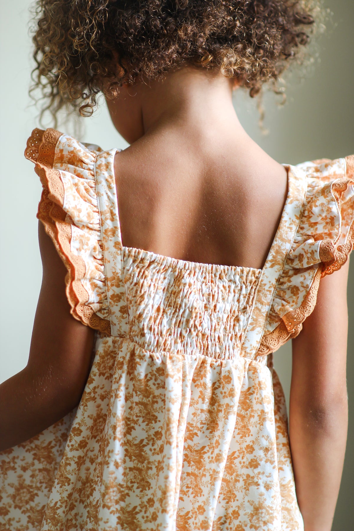 Drew Knit Dress - Butterscotch Bloom