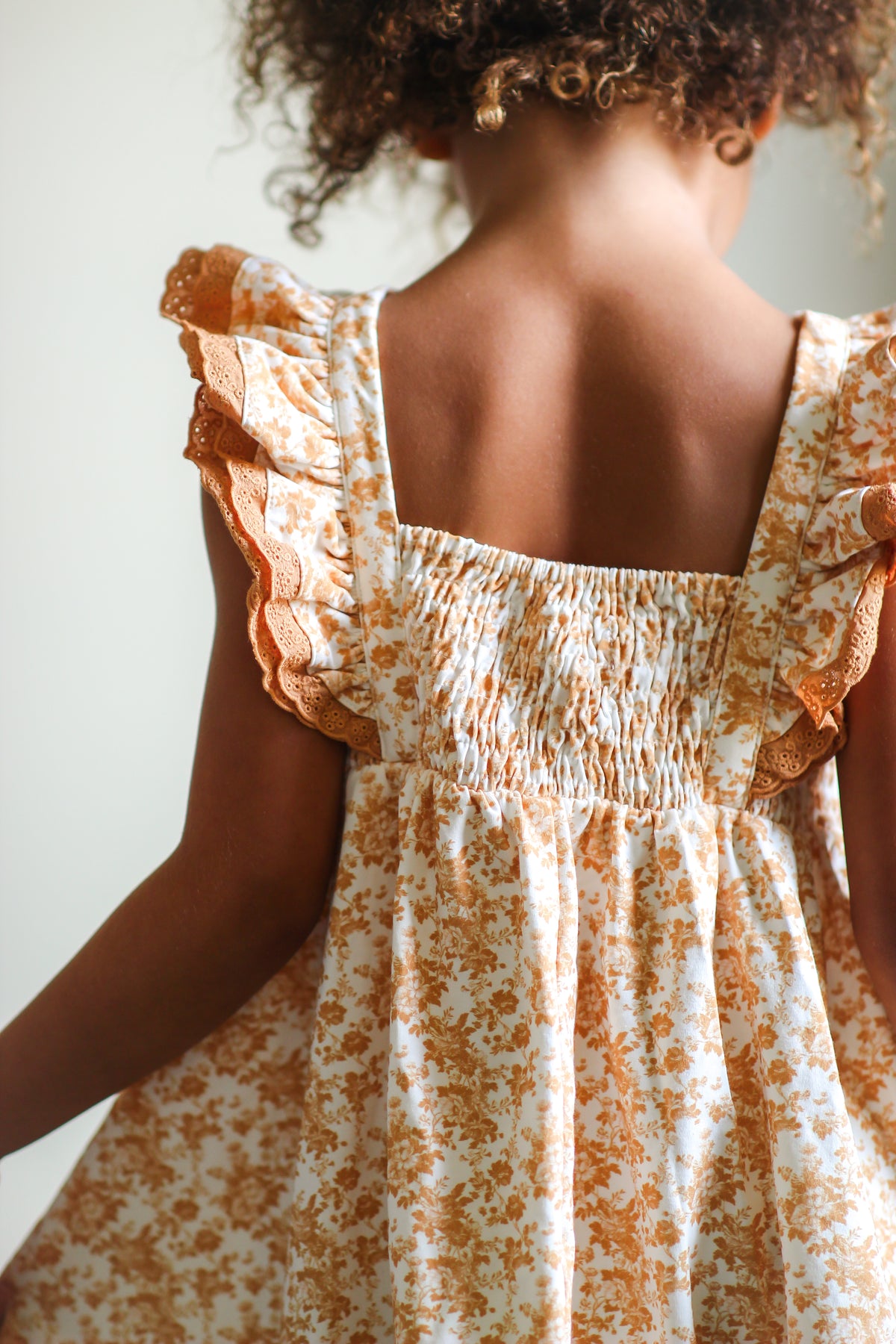 Drew Knit Dress - Butterscotch Bloom