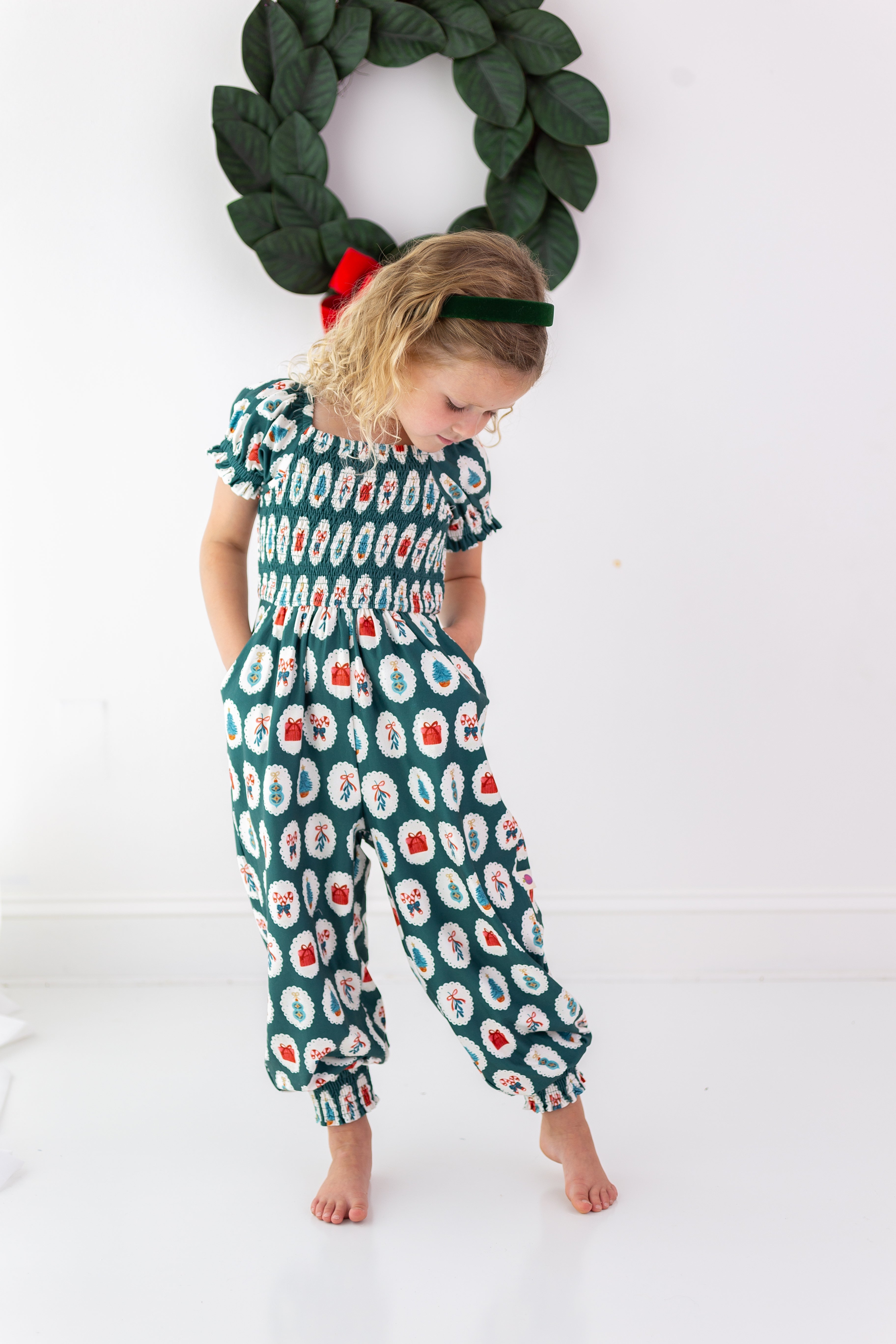 Quinn Romper - Enchanted Evergreen