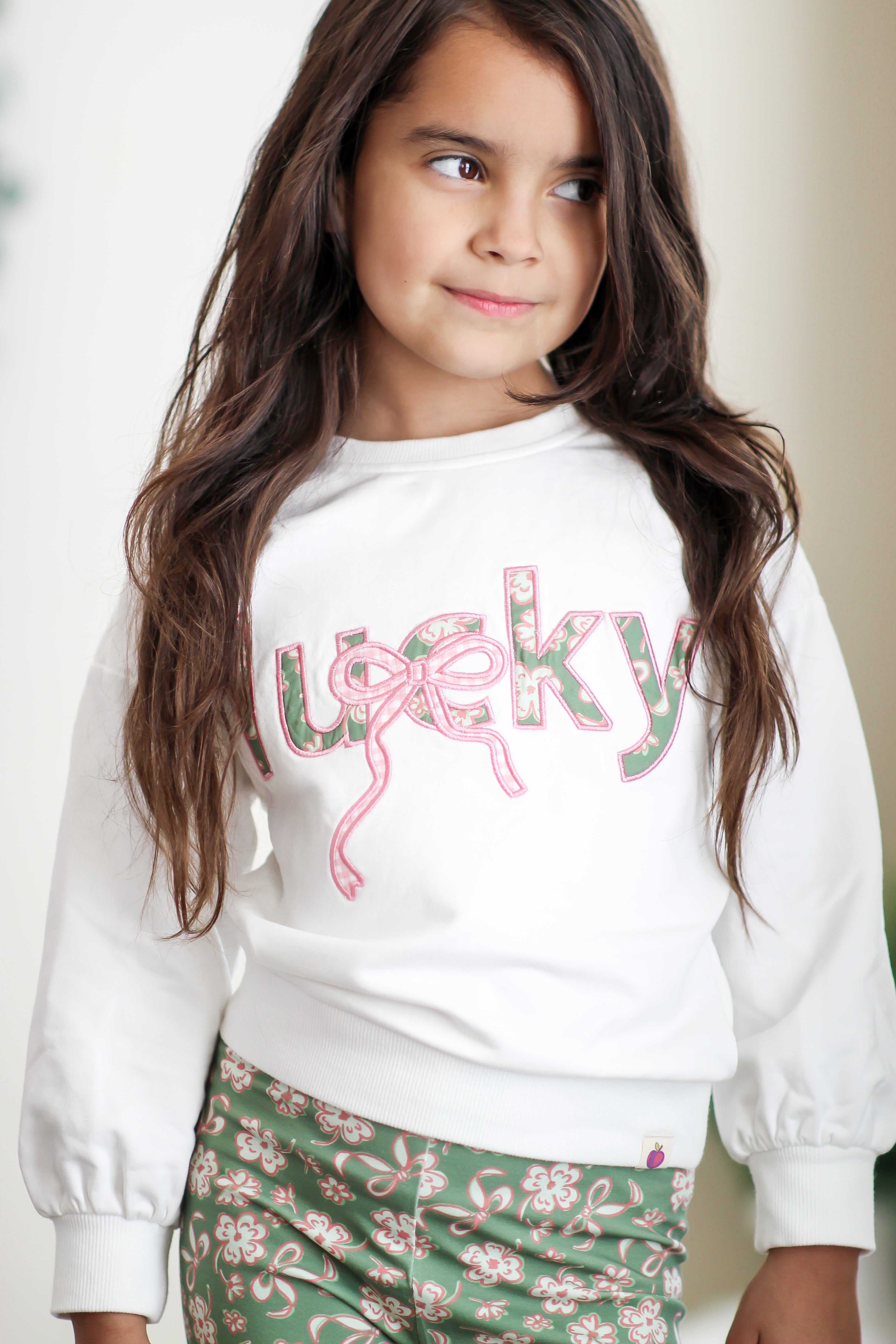 Sweater - Lucky Charm Bow Applique