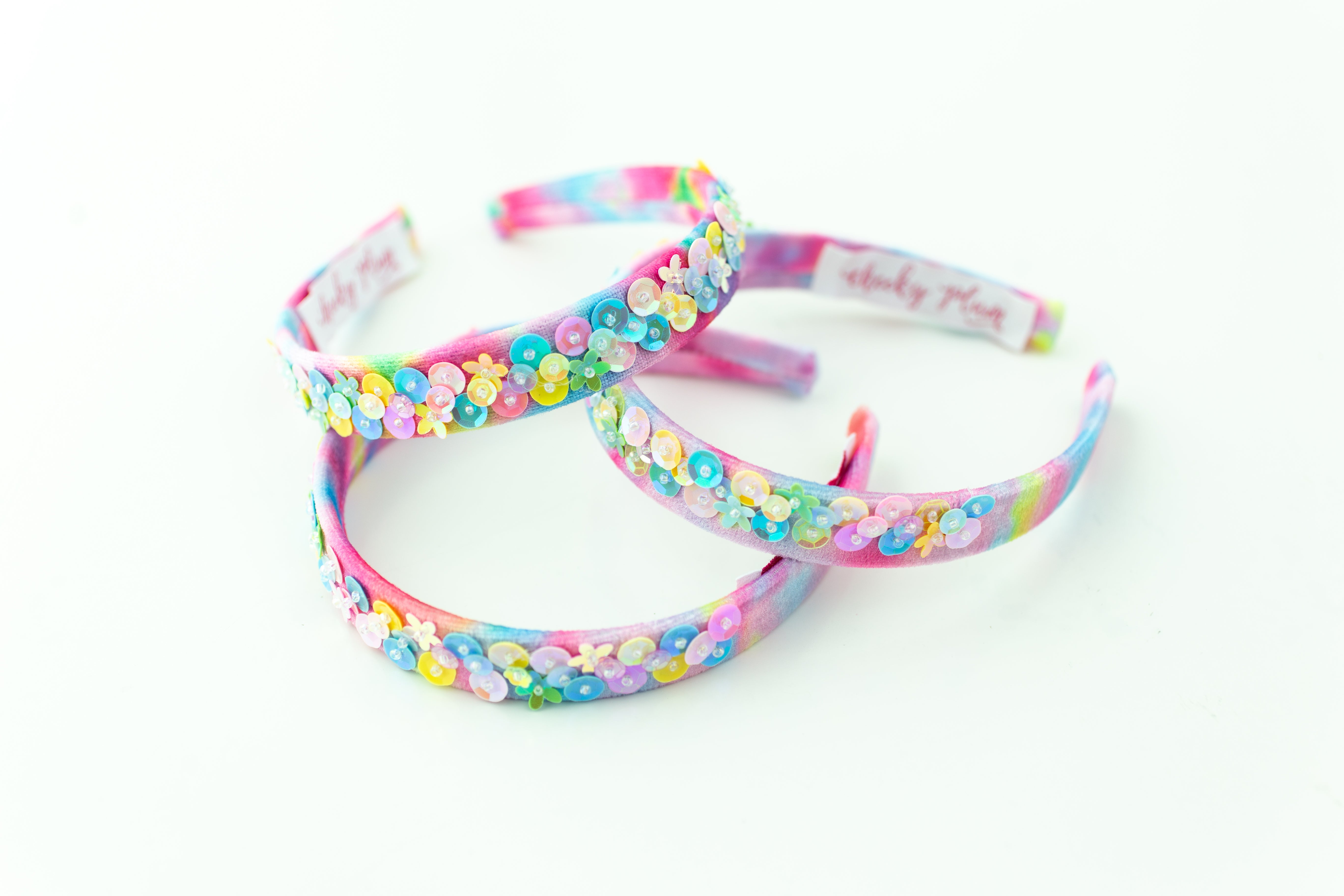 Beaded Headband - Rainbow Radiance