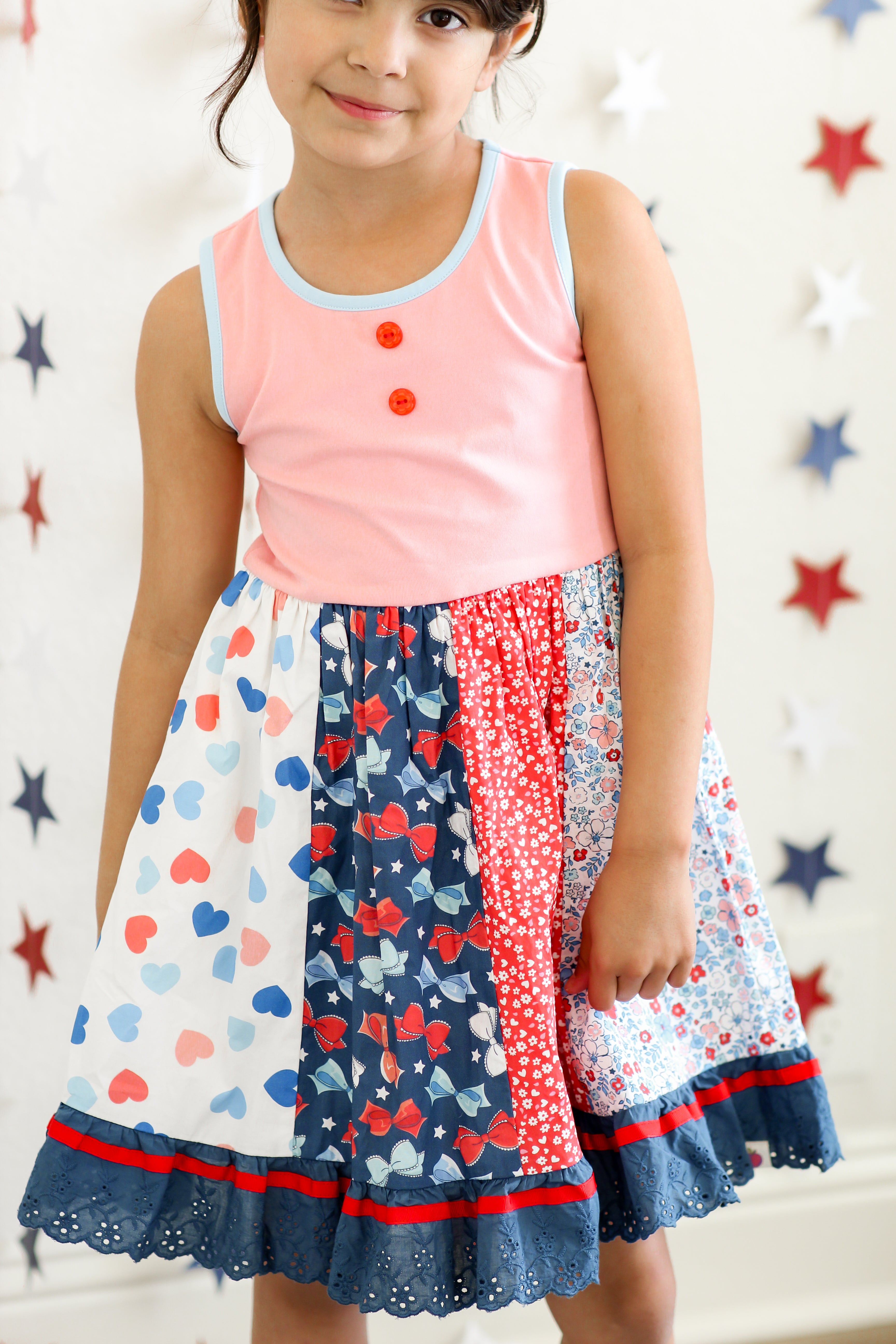 Elara Knit Dress - American Blossom