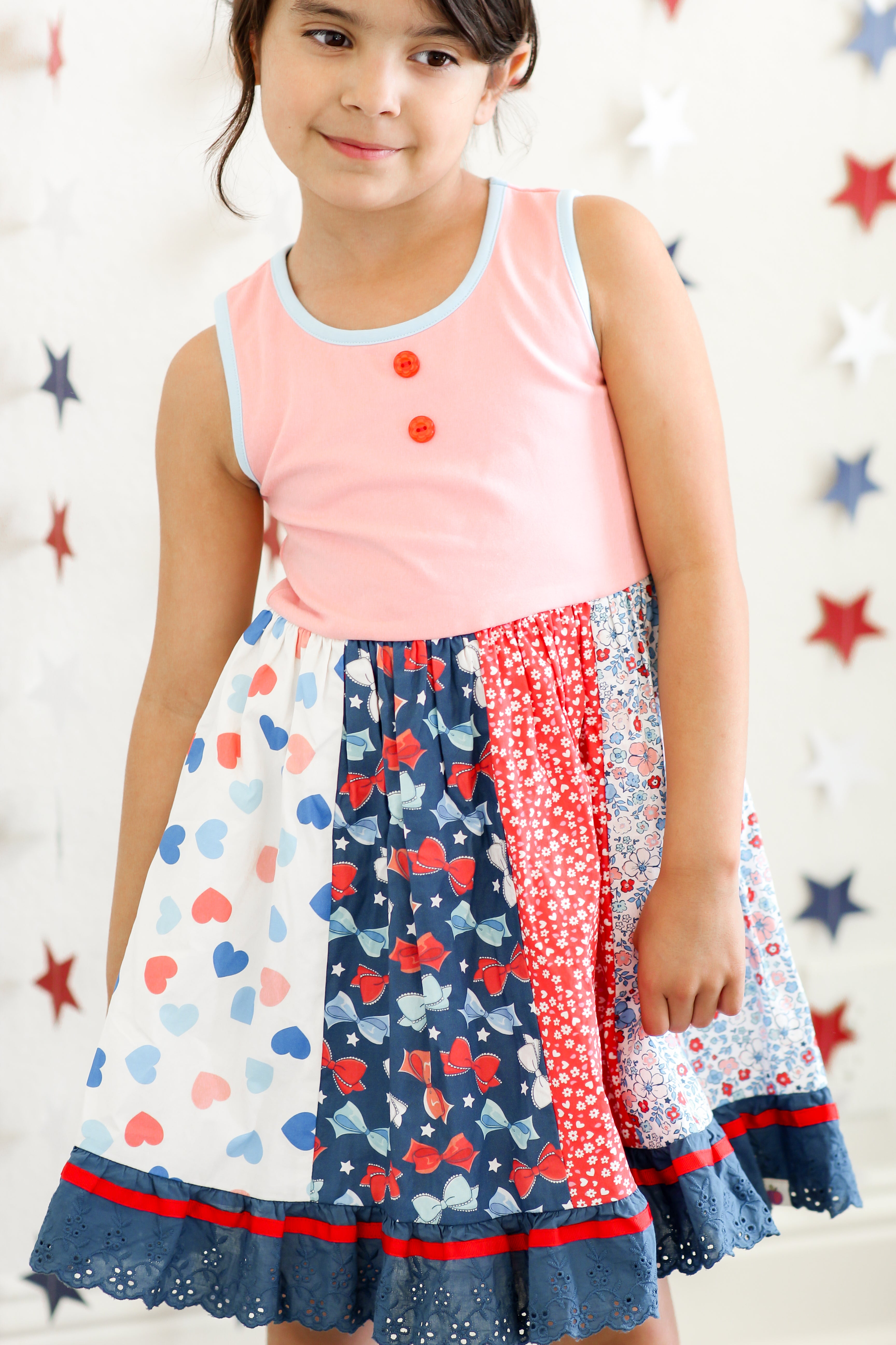 Elara Knit Dress - American Blossom