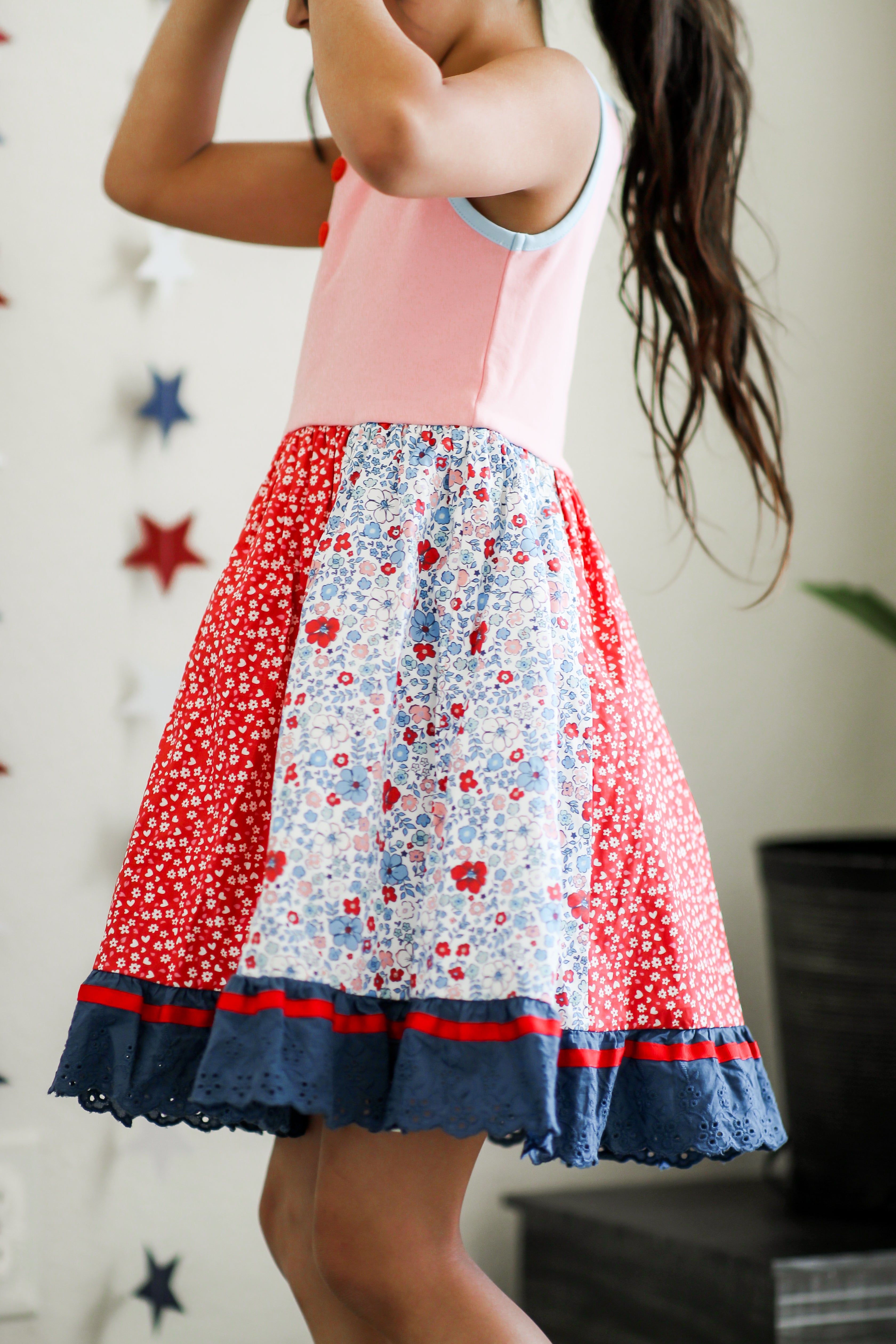 Elara Knit Dress - American Blossom
