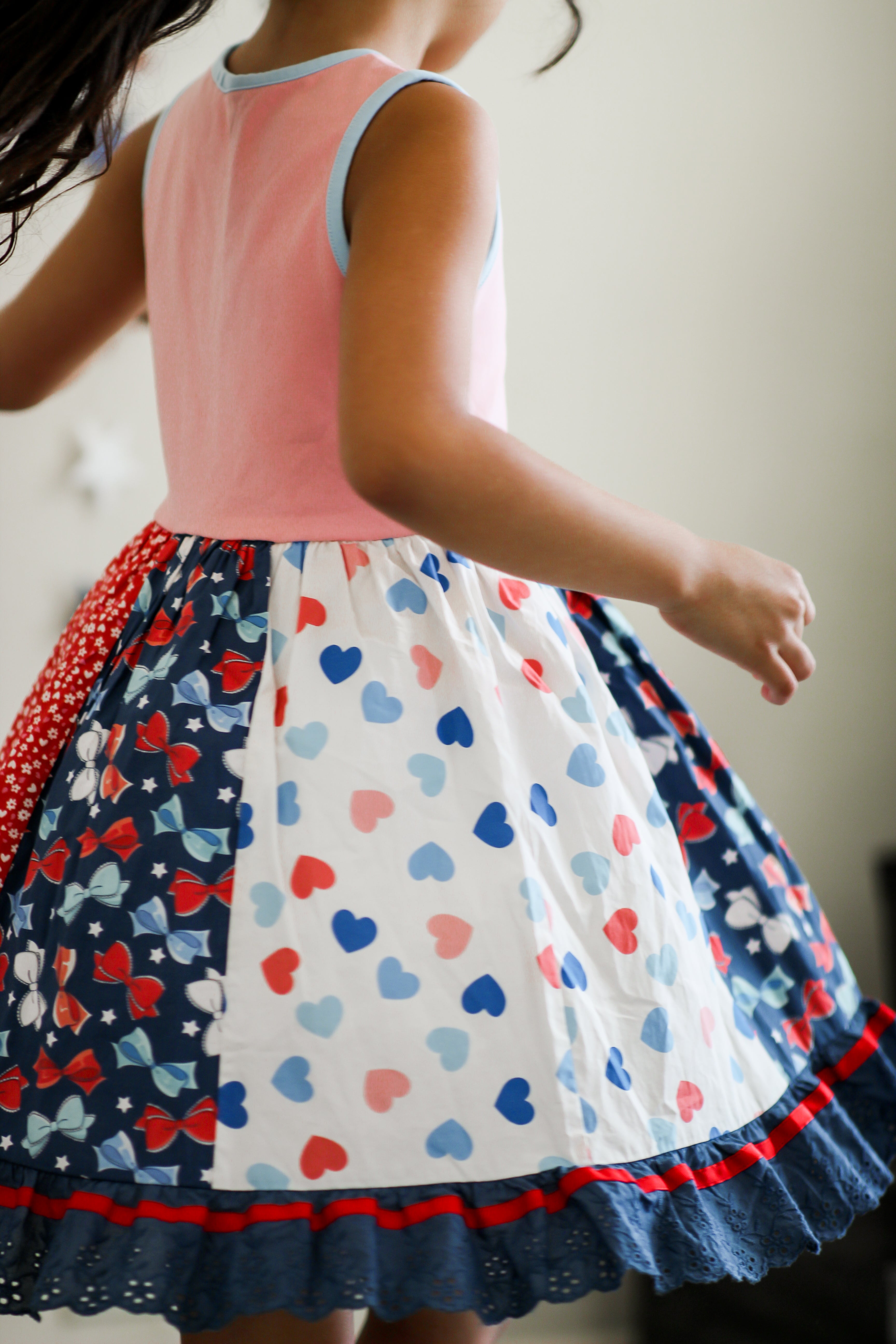 Elara Knit Dress - American Blossom