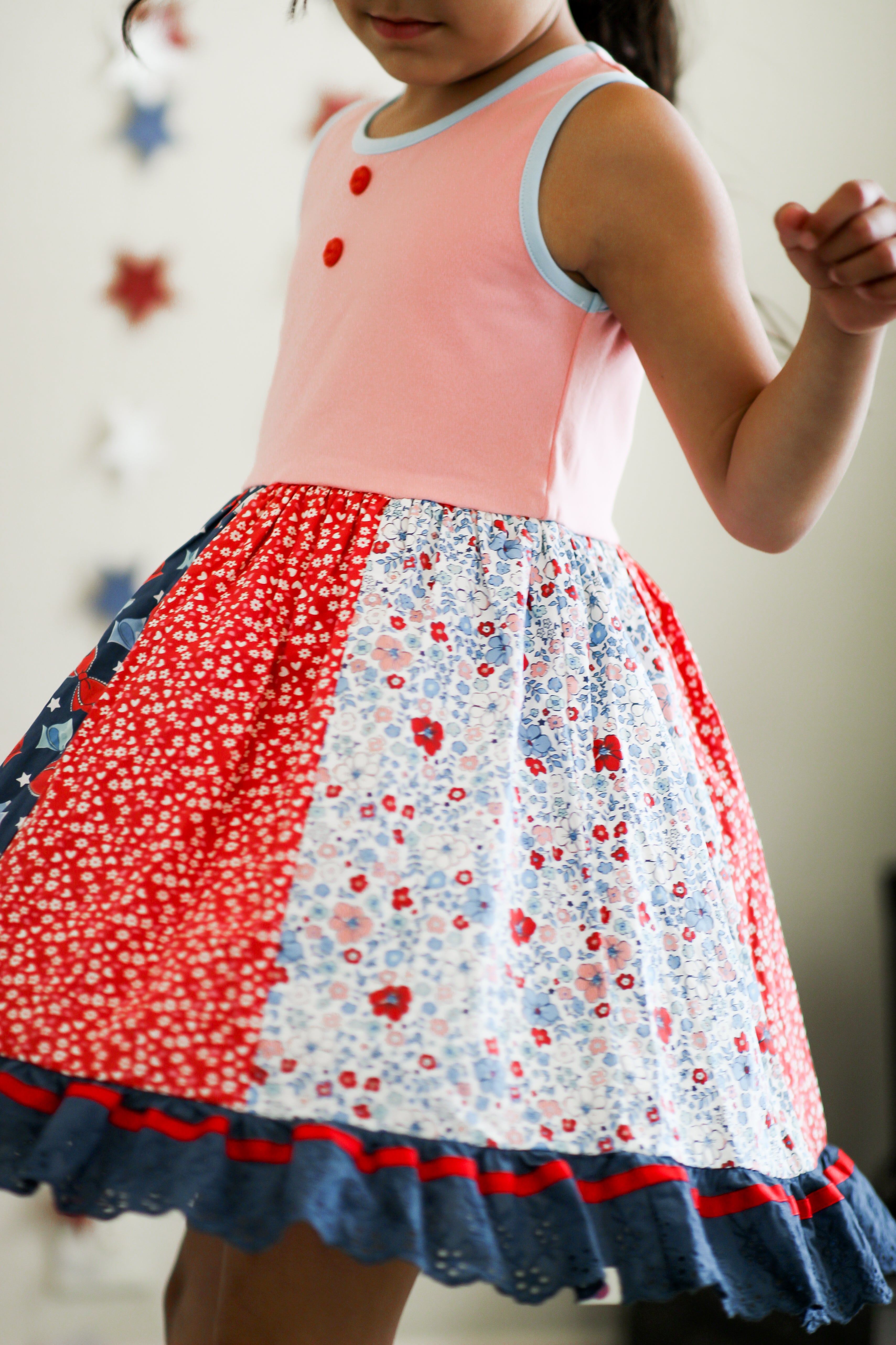 Elara Knit Dress - American Blossom