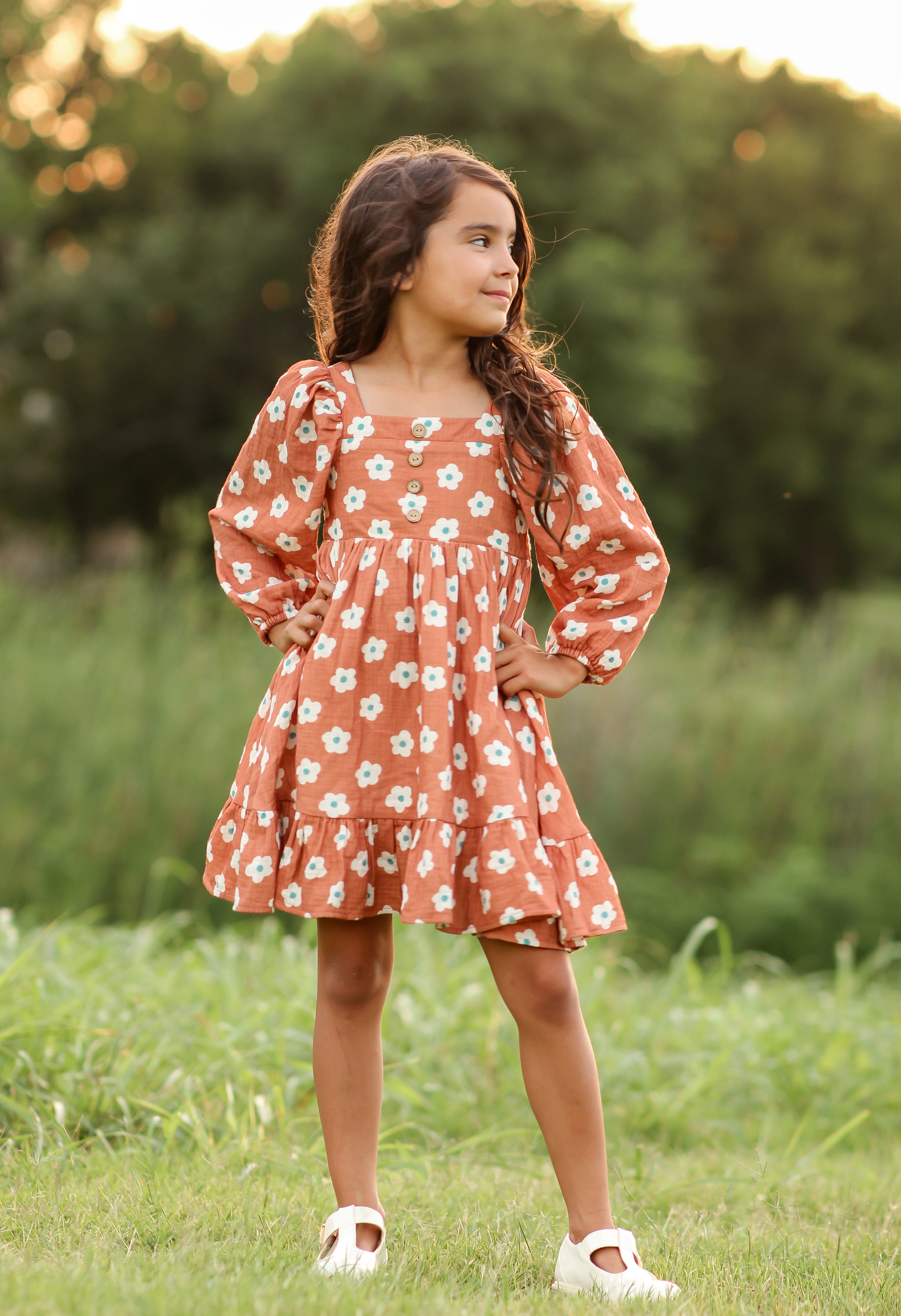 Puff Sleeve Gauze Dress - The Floral Edit (Pre-Order)
