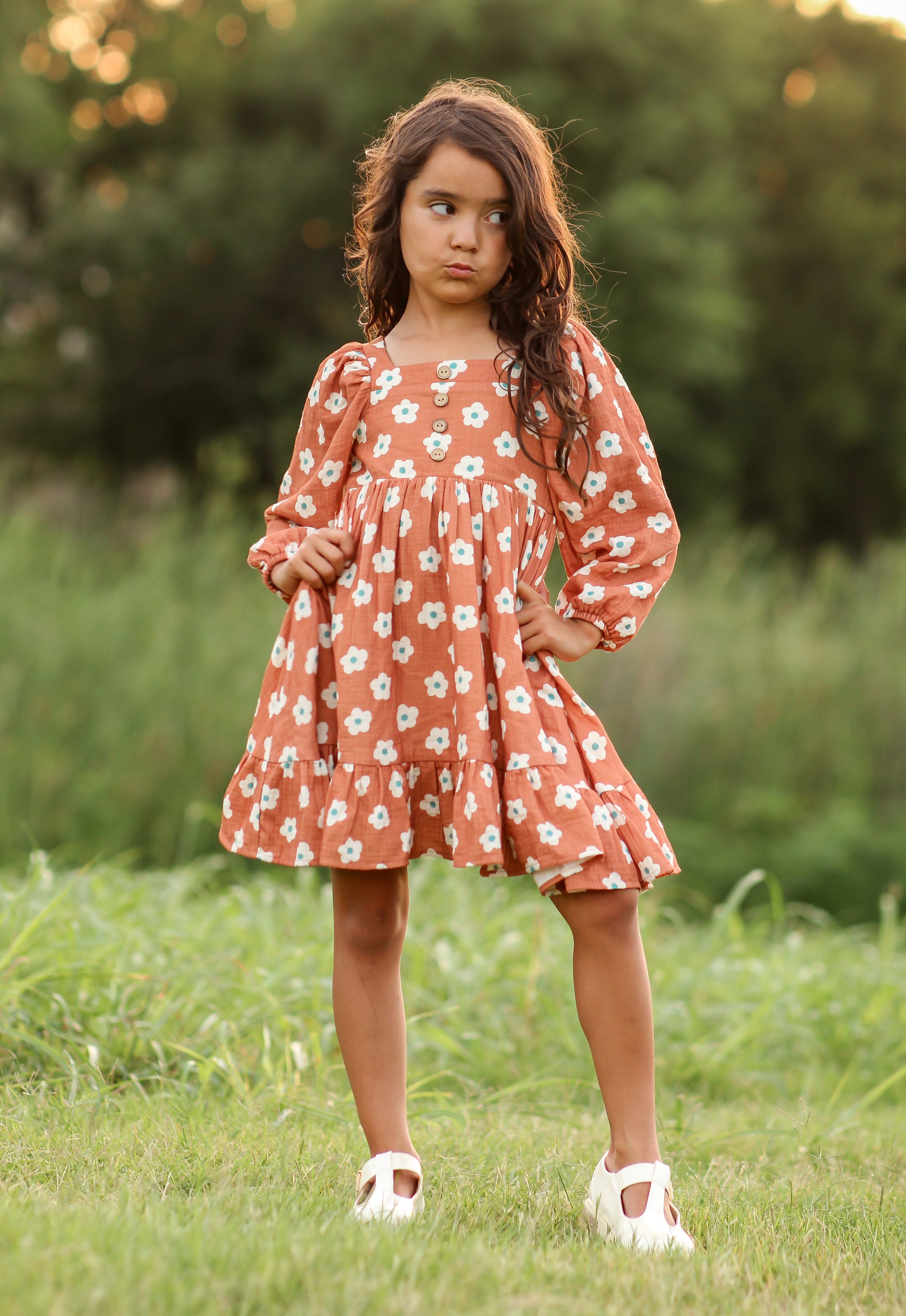 Puff Sleeve Gauze Dress - The Floral Edit (Pre-Order)