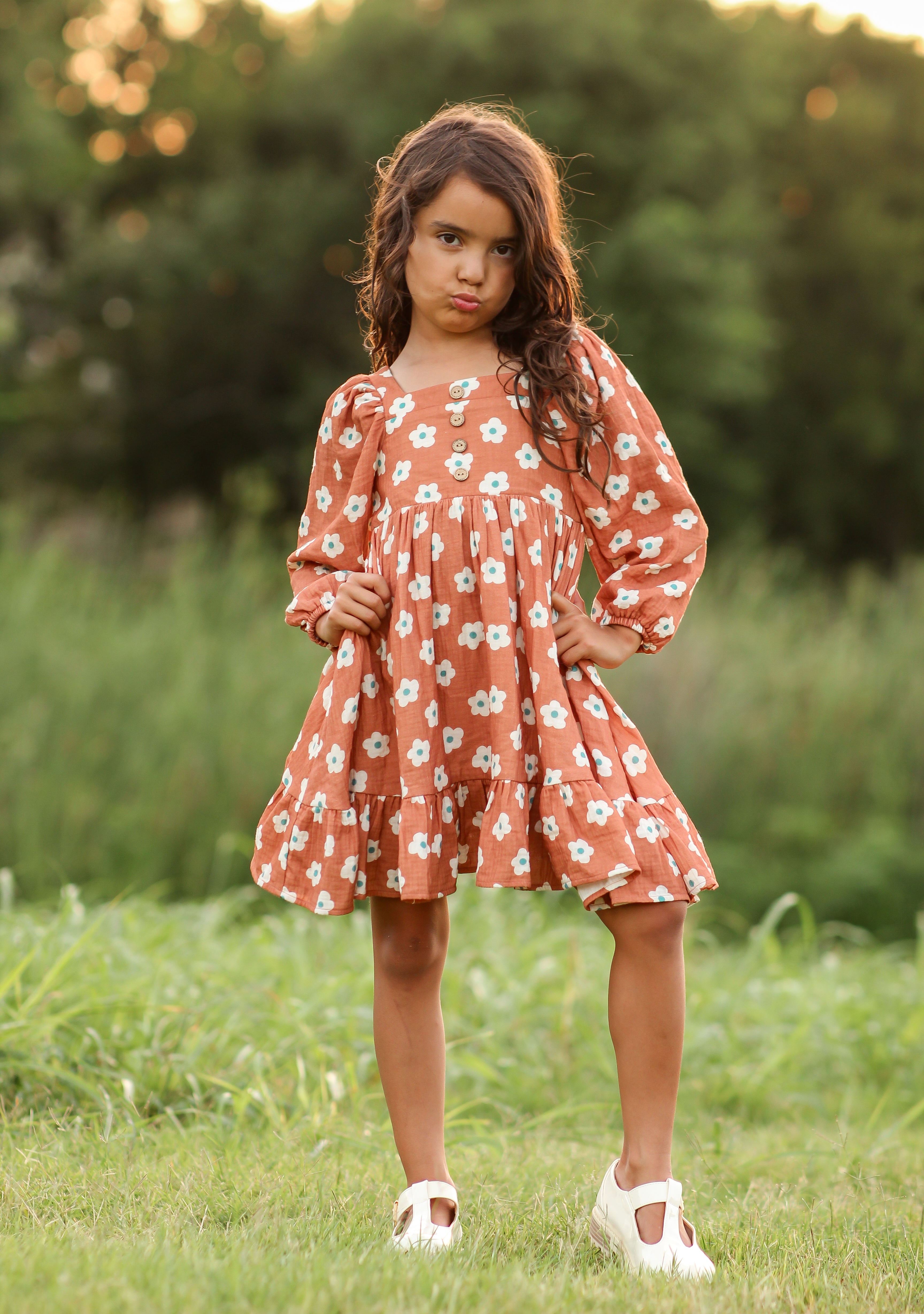 Puff Sleeve Gauze Dress - The Floral Edit (Pre-Order)