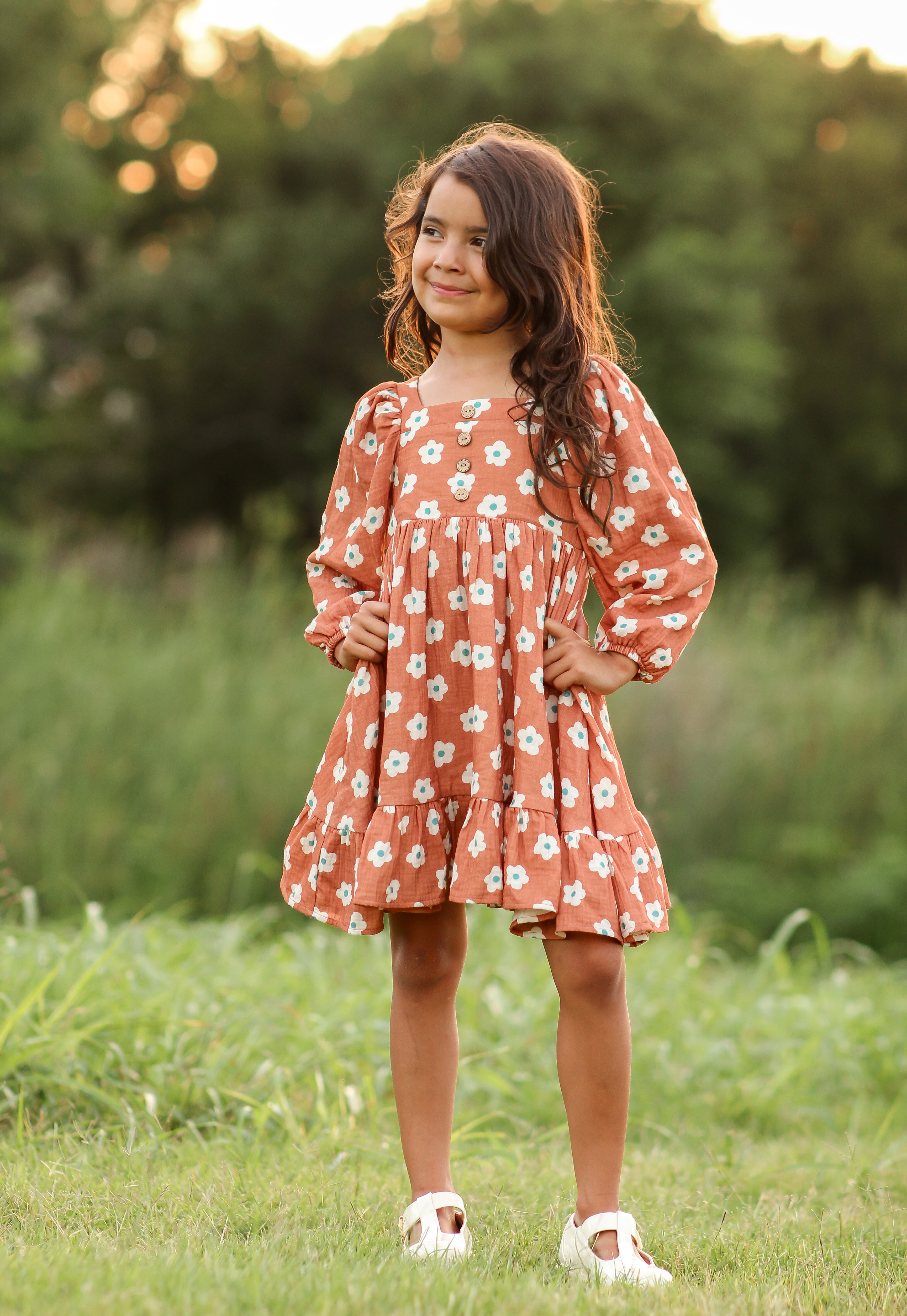 Puff Sleeve Gauze Dress - The Floral Edit (Pre-Order)