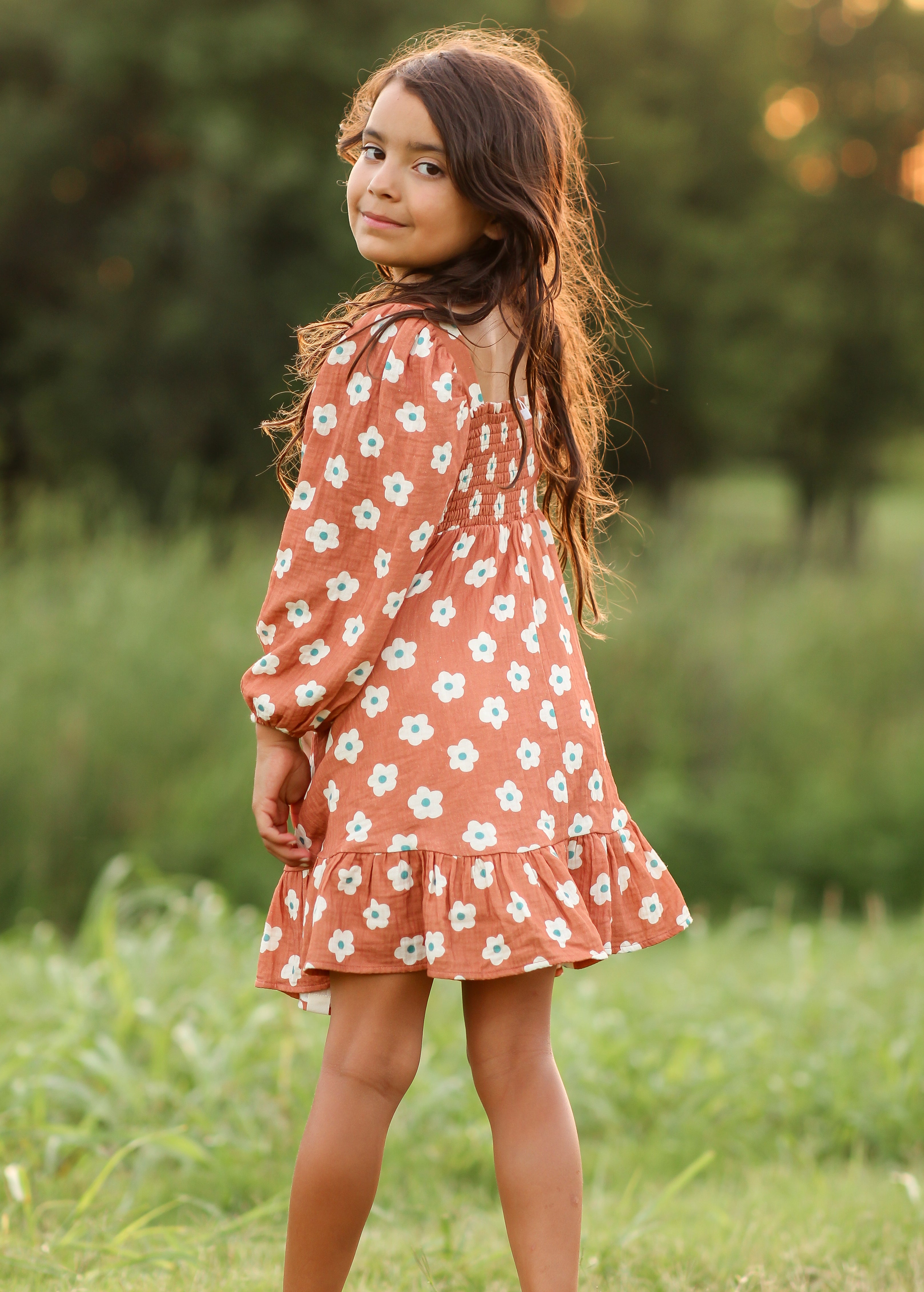 Puff Sleeve Gauze Dress - The Floral Edit (Pre-Order)
