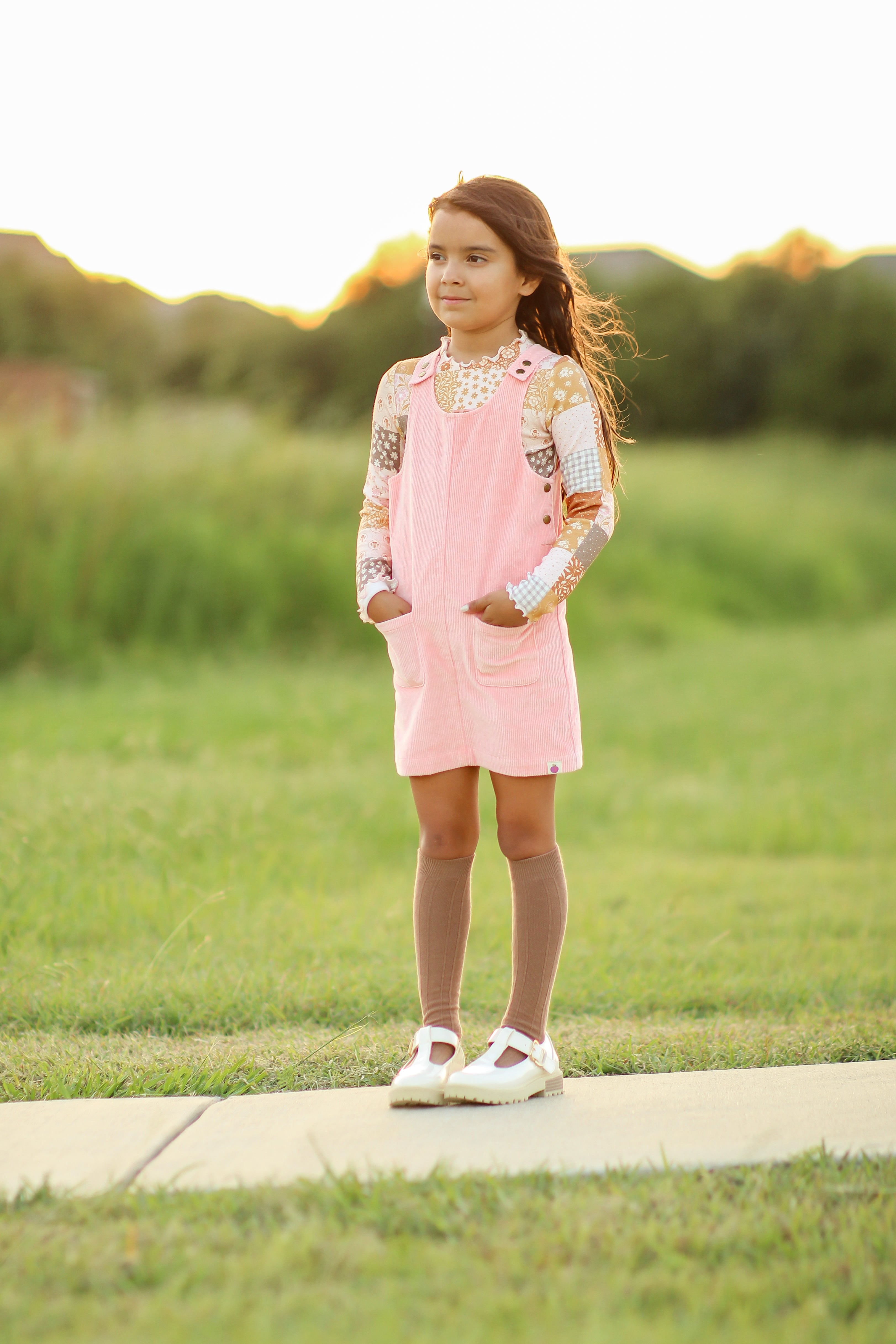 Parker Corduroy Jumper Set - Harvest Stitch Patchwork (Pre-Order)