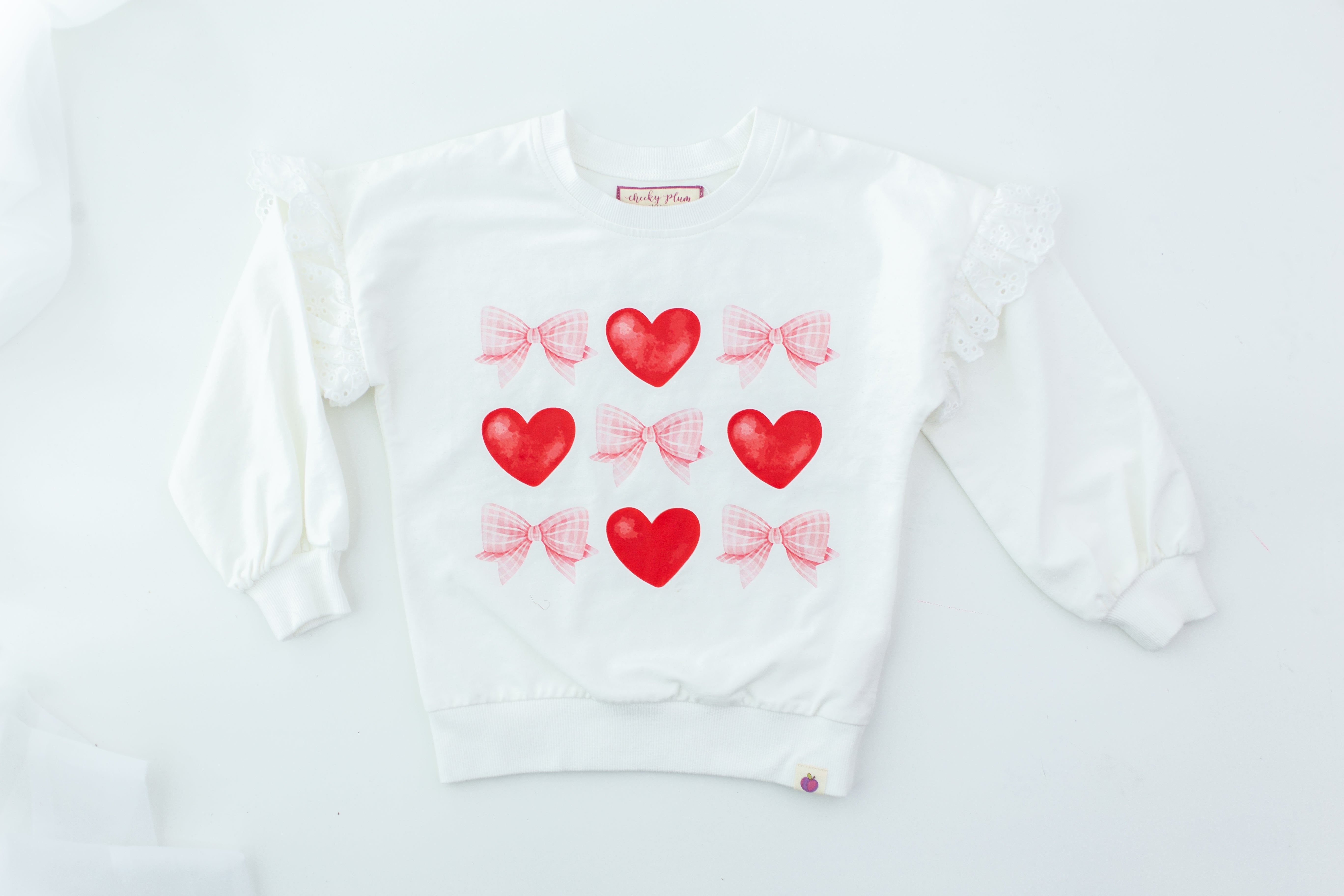 Eyelet Ruffle Sweater - Coquette Love