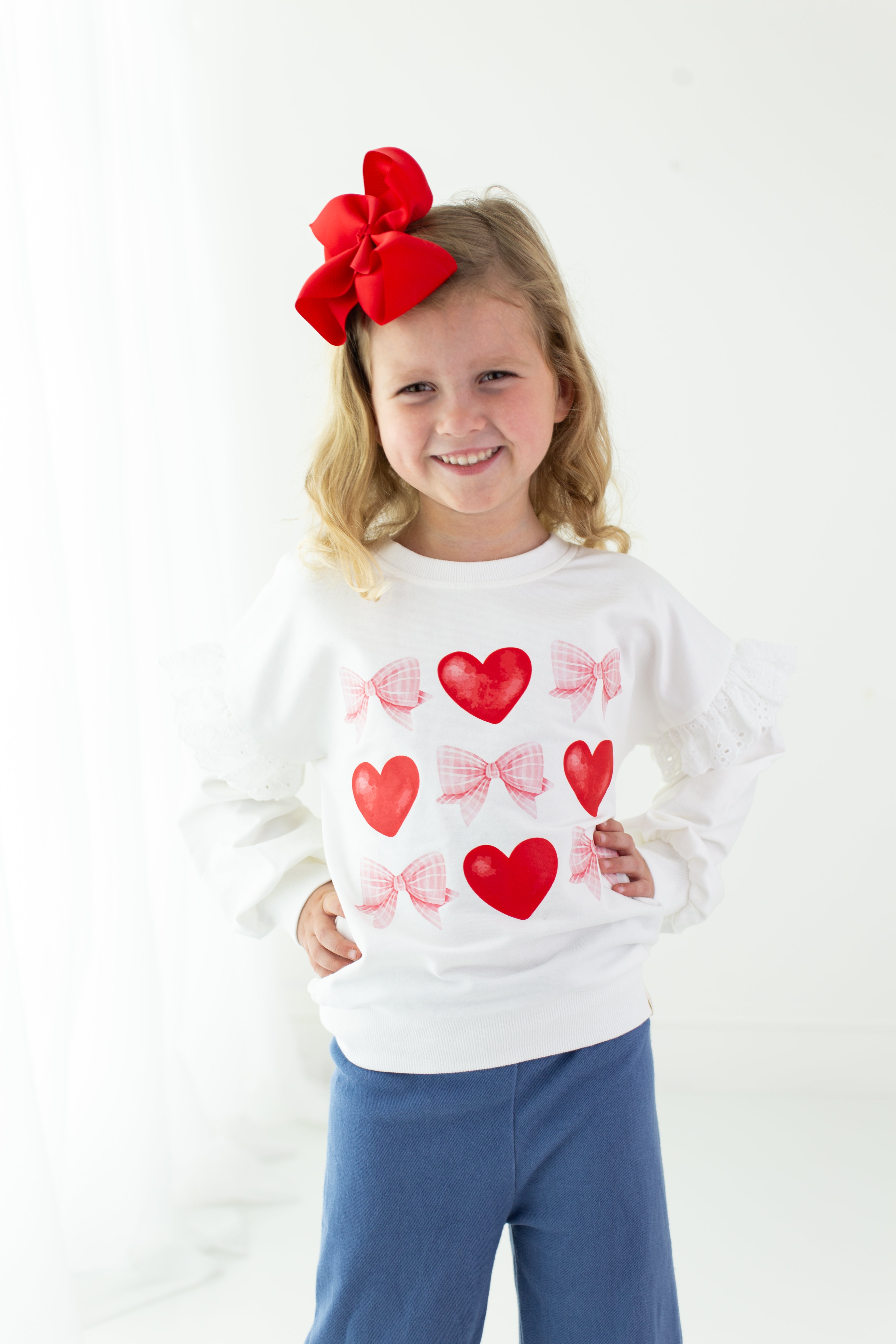 Eyelet Ruffle Sweater - Coquette Love