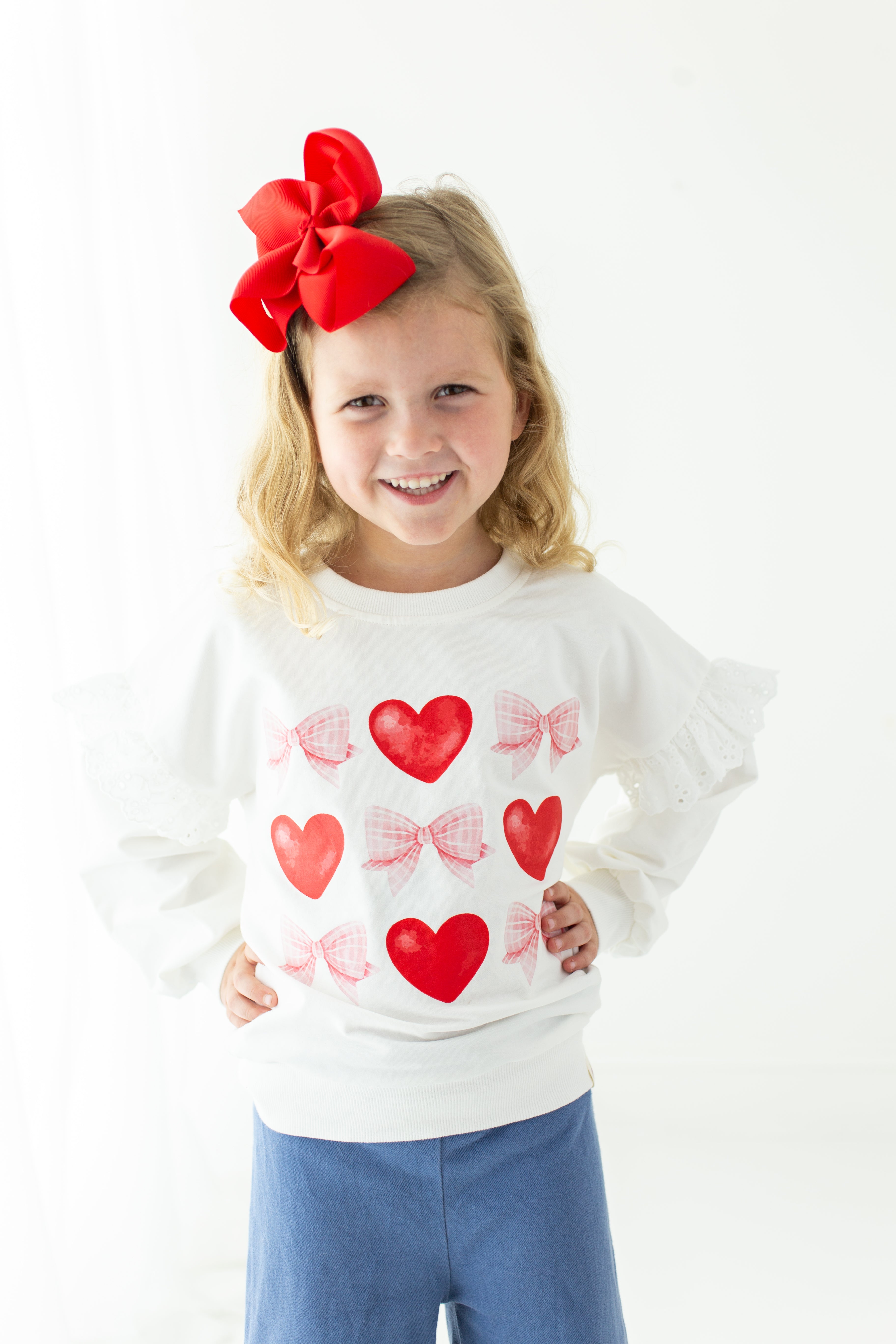 Eyelet Ruffle Sweater - Coquette Love