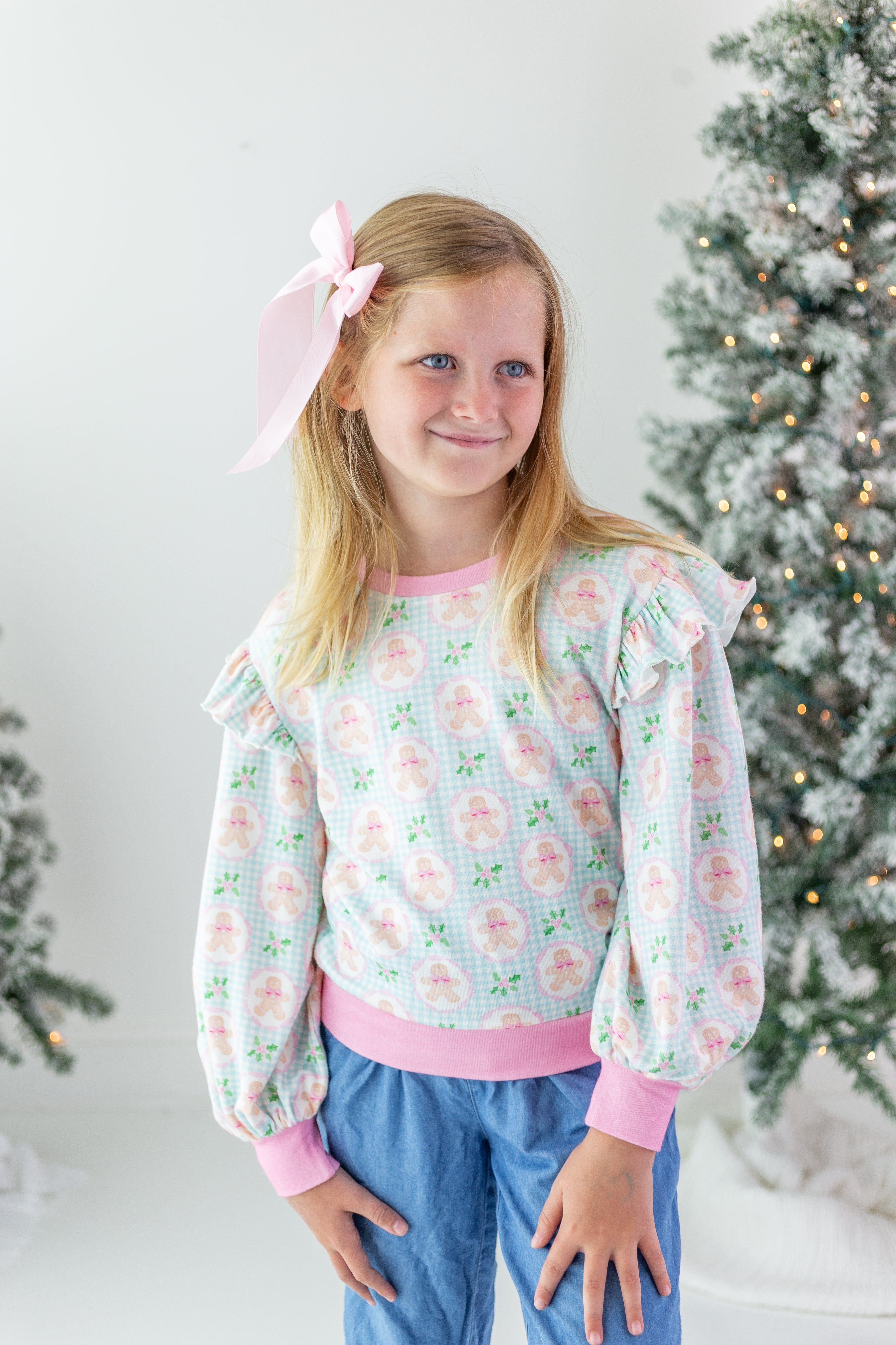 Opal Puff Sleeve Sweater - Gingerbread Delight