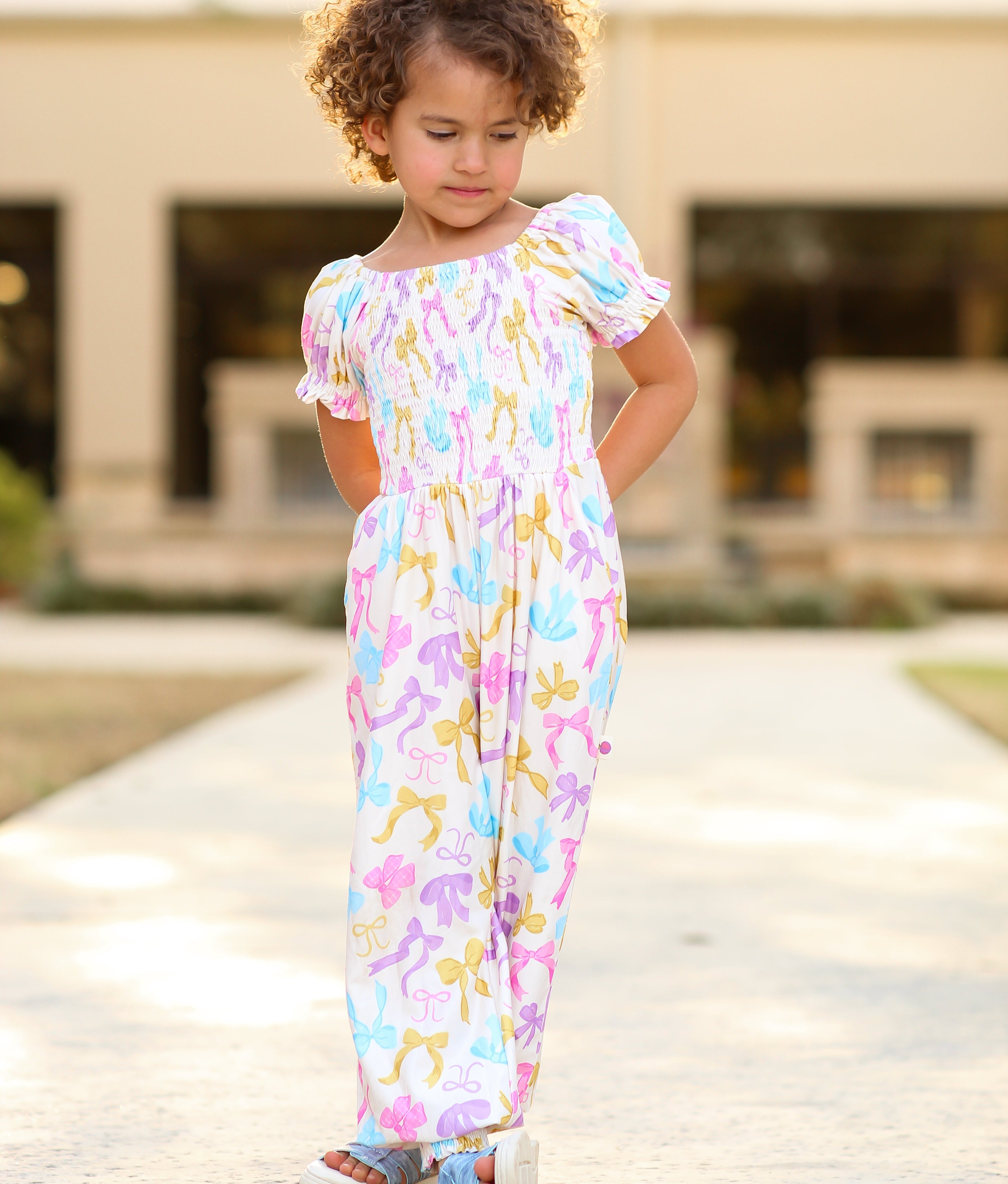 Quinn Romper - Bow Bliss