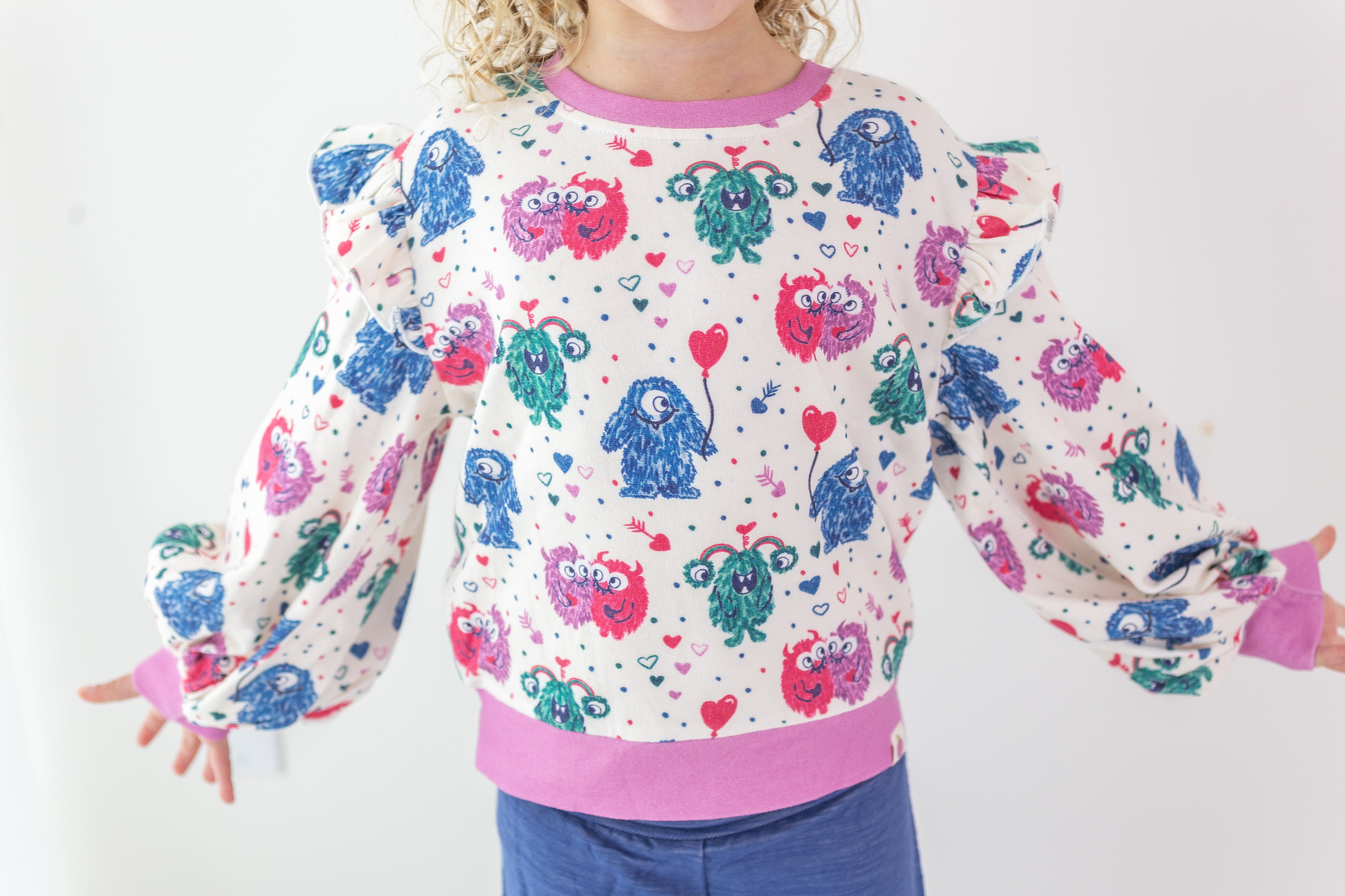 Opal Puff Sleeve Sweater - Monster Love