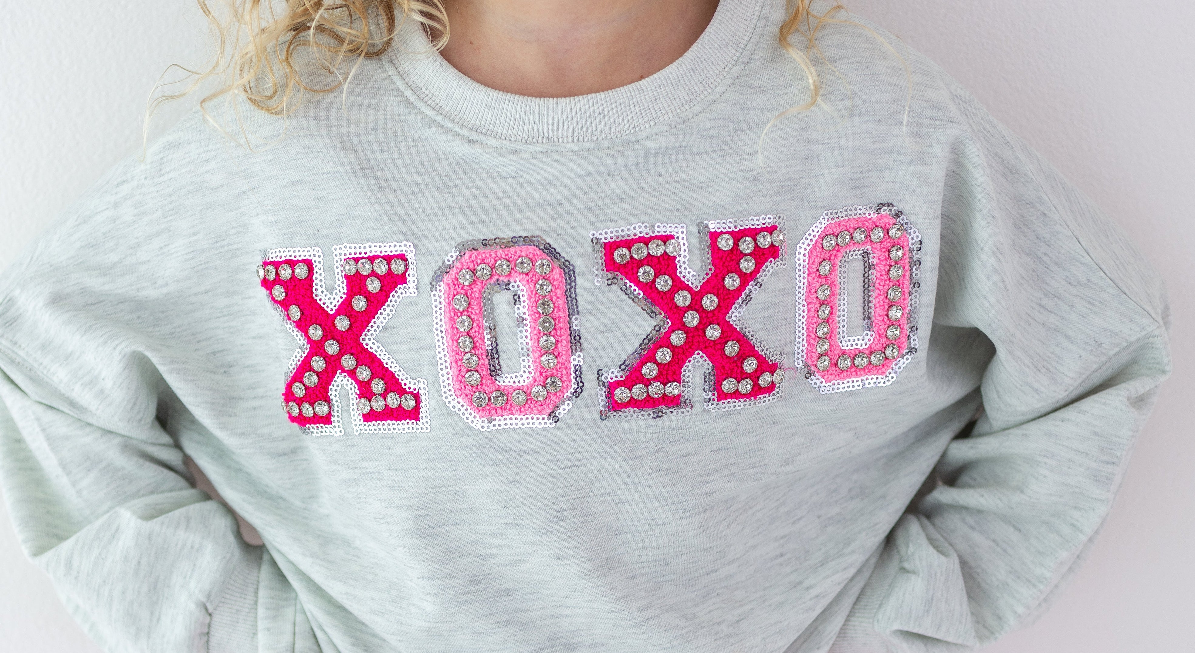 Sweater - Jeweled Xoxo