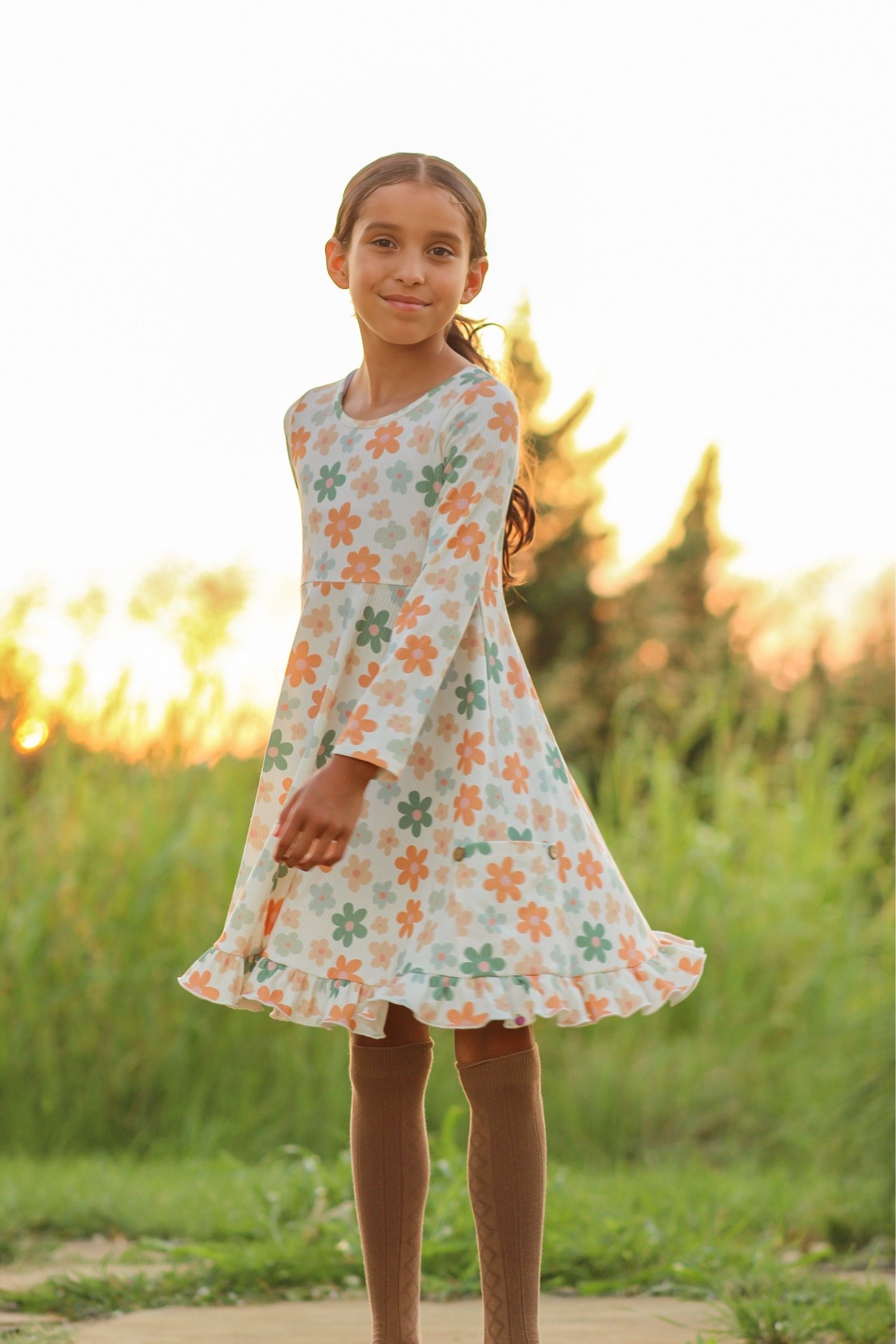 Elara Ribbed Knit Dress - Daisy Drive