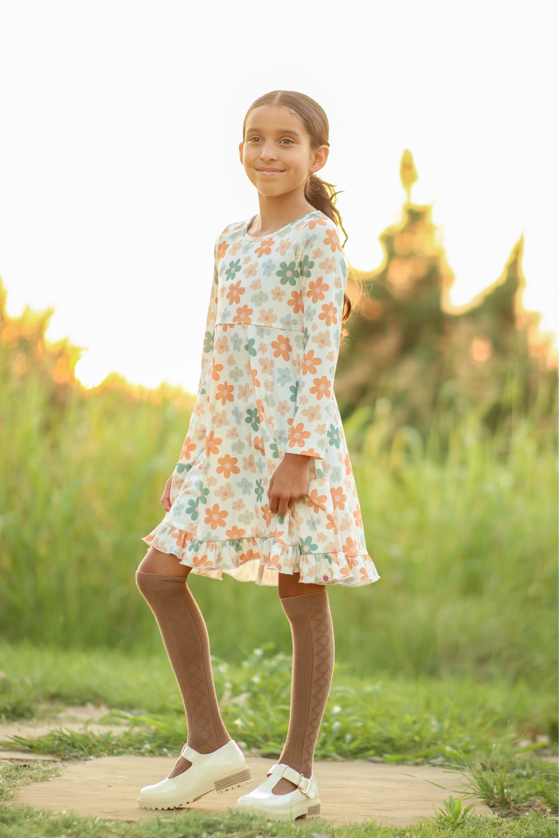 Elara Ribbed Knit Dress - Daisy Drive