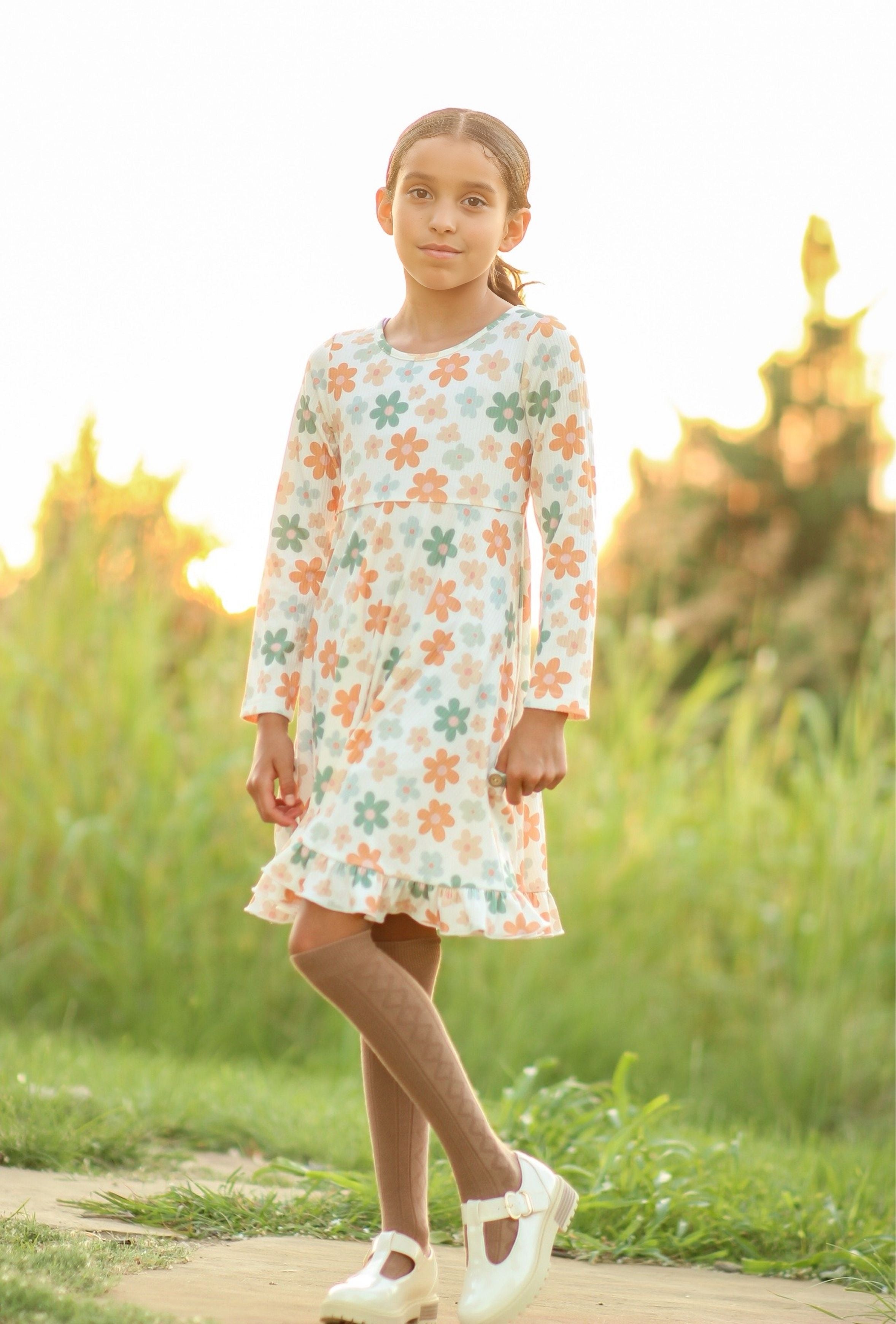 Elara Ribbed Knit Dress - Daisy Drive