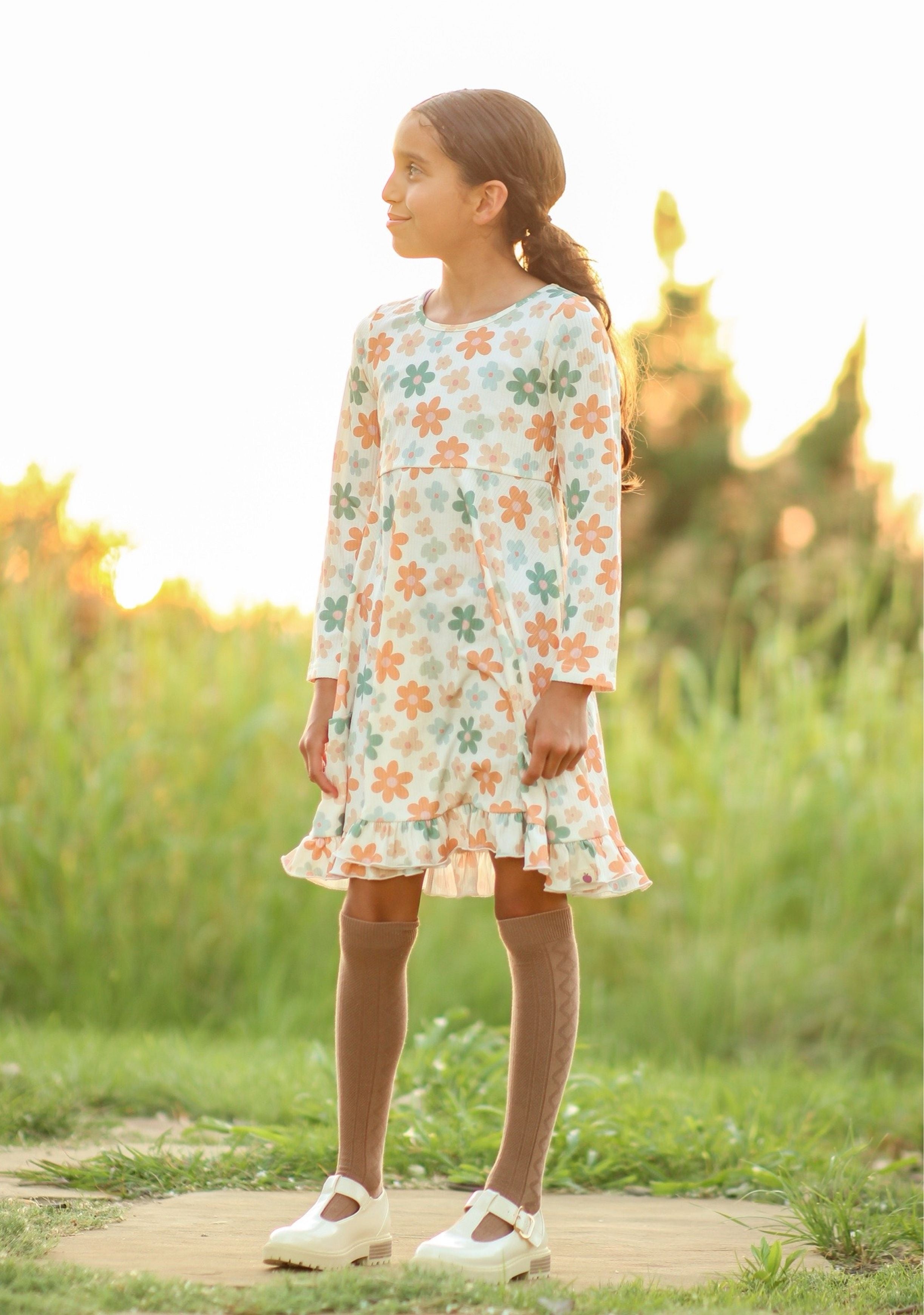Elara Ribbed Knit Dress - Daisy Drive