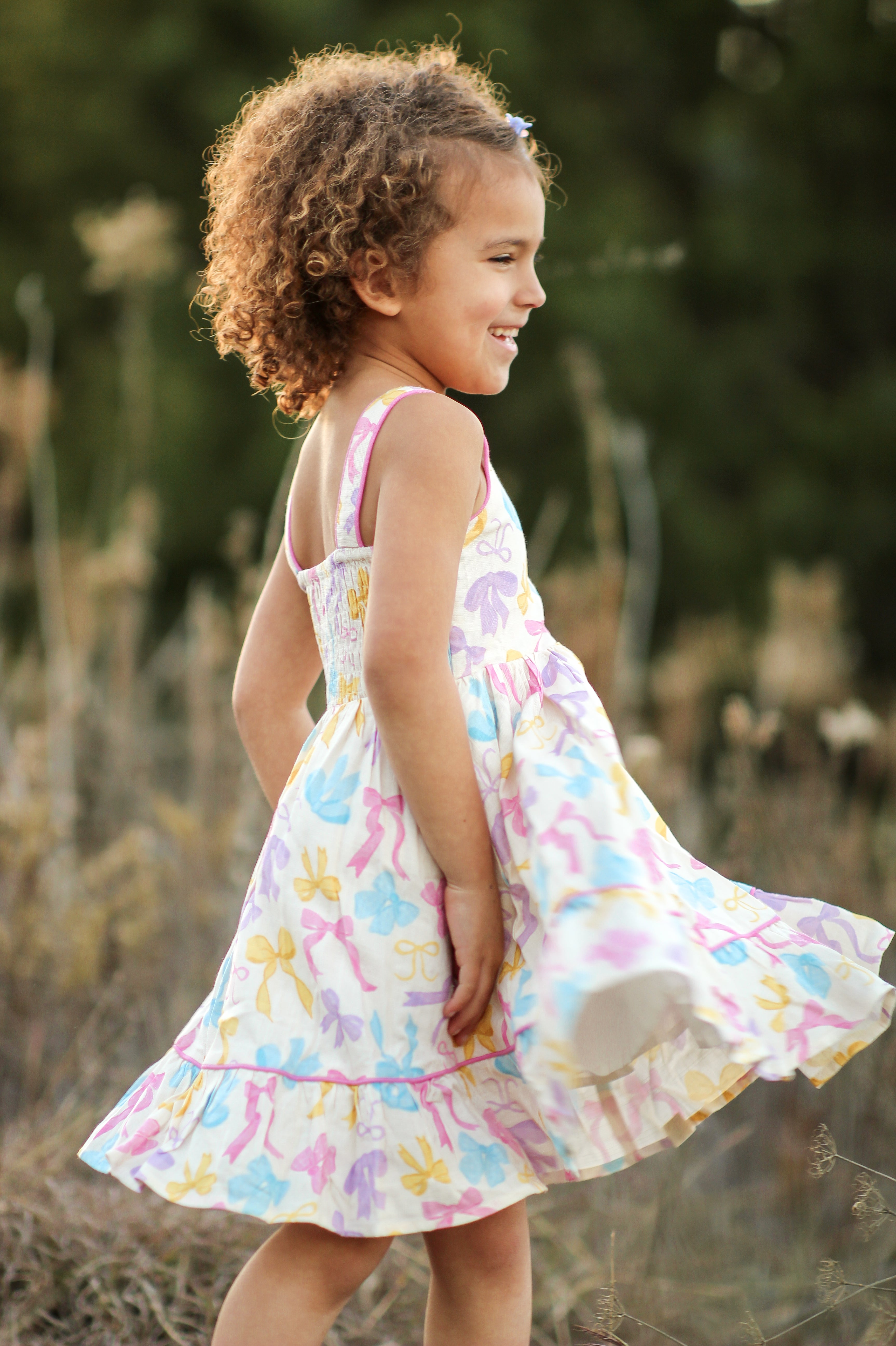 Elara Knit Dress - Bow Bliss